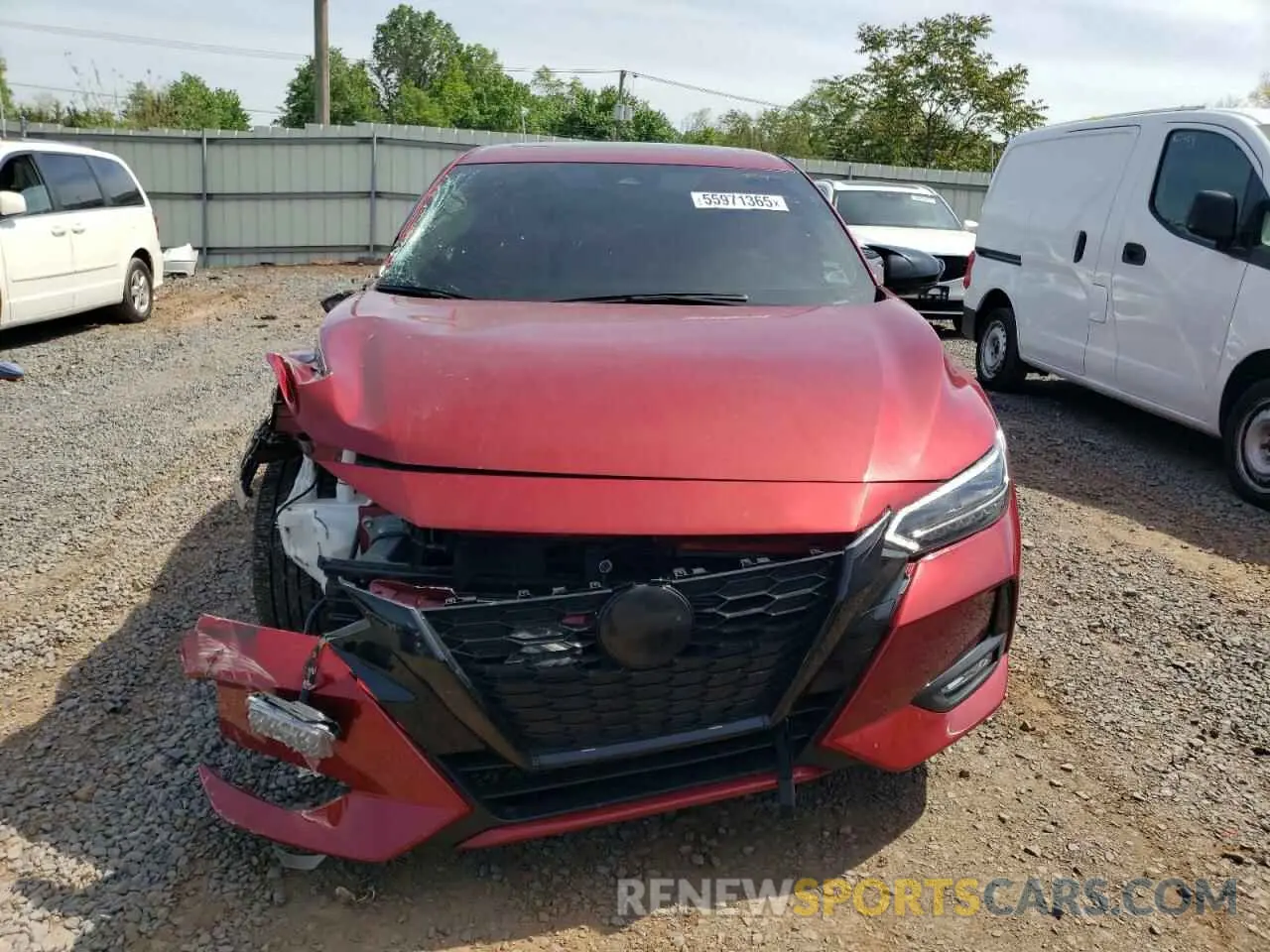 5 fotografías del automóvil dañado 3N1AB8DV0PY297986 NISSAN SENTRA 2023