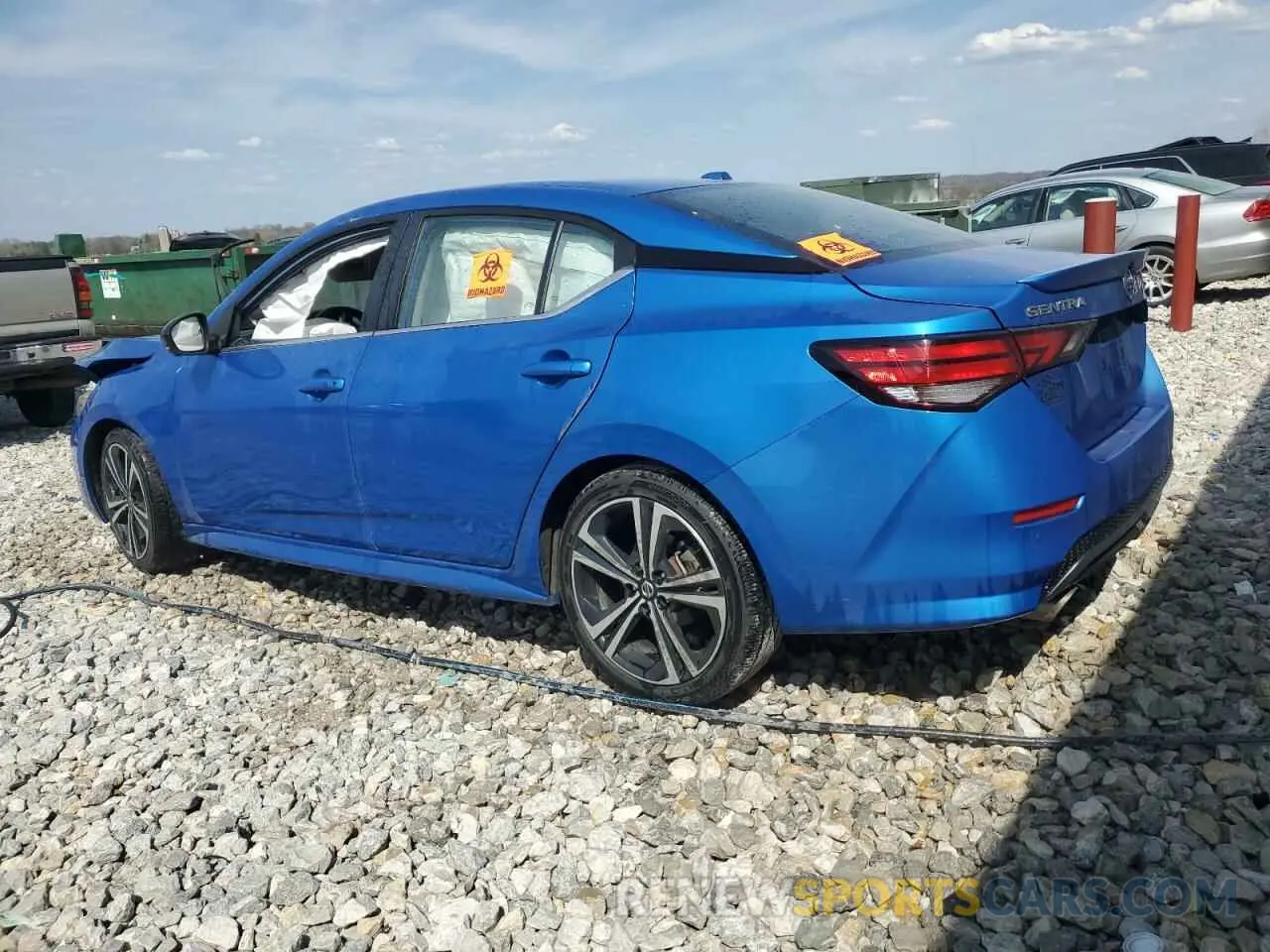 2 fotografías del automóvil dañado 3N1AB8DV6PY228588 NISSAN SENTRA 2023