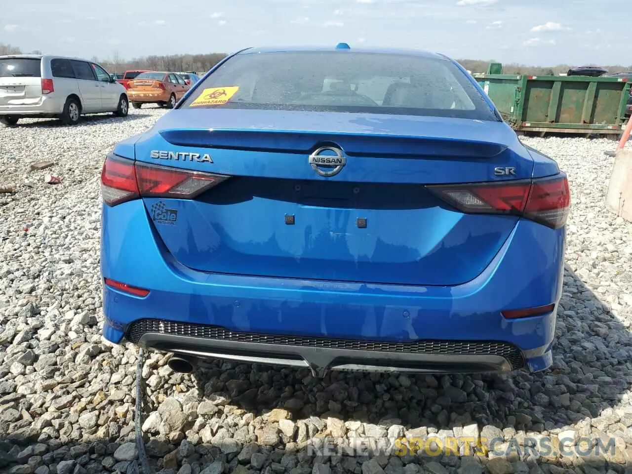 6 fotografías del automóvil dañado 3N1AB8DV6PY228588 NISSAN SENTRA 2023