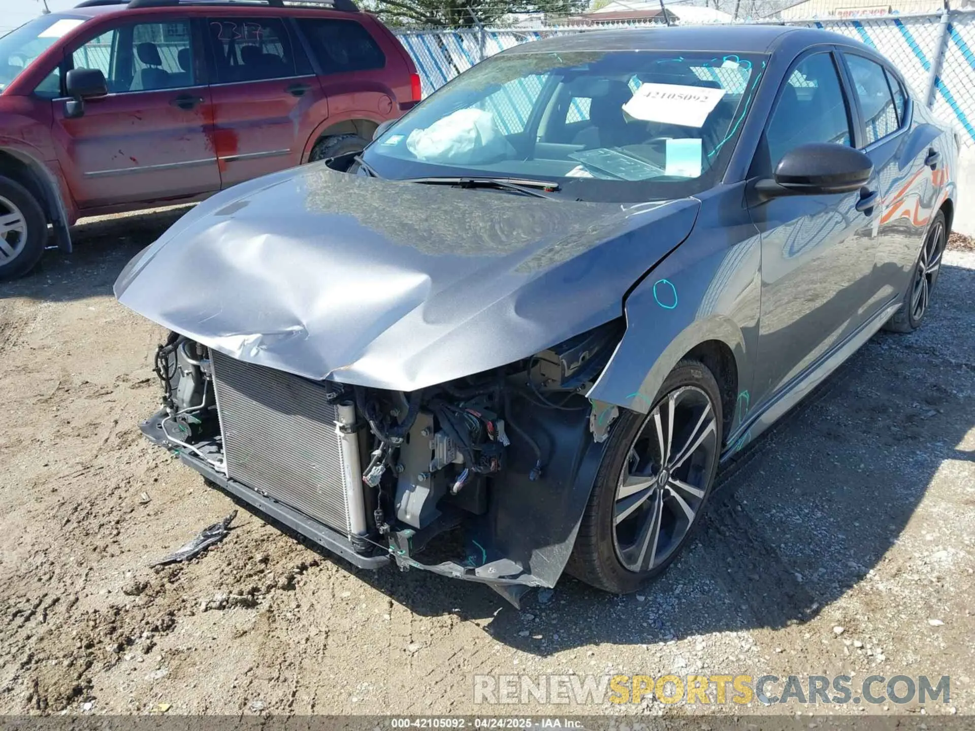 6 fotografías del automóvil dañado 3N1AB8DV6PY235430 NISSAN SENTRA 2023