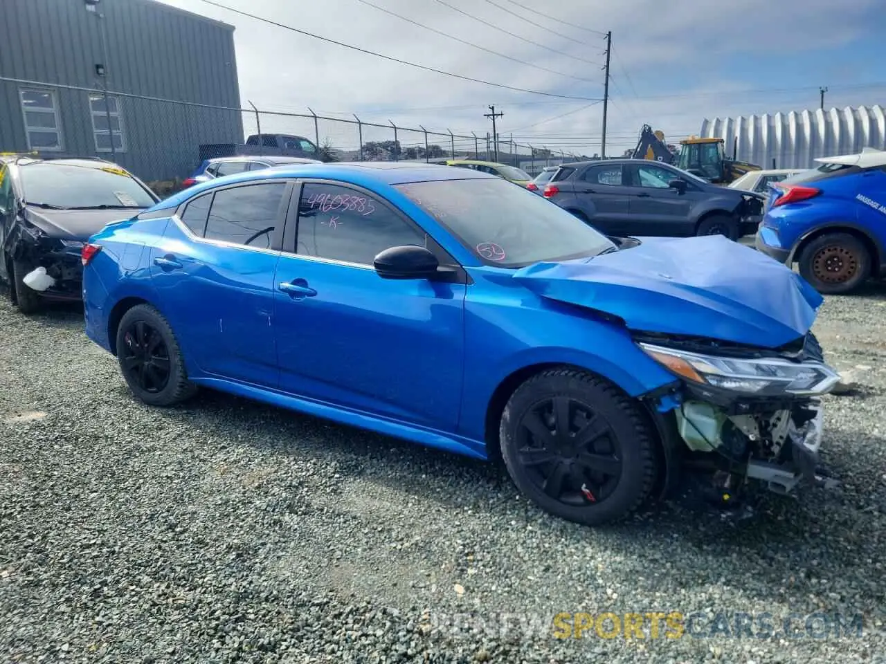 4 fotografías del automóvil dañado 3N1AB8DV6PY266970 NISSAN SENTRA 2023