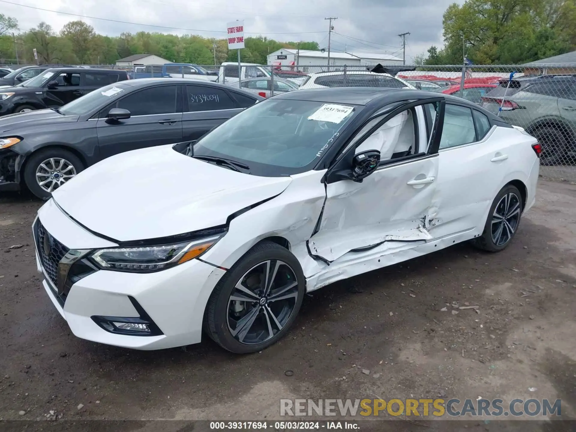 14 fotografías del automóvil dañado 3N1AB8DV6PY307260 NISSAN SENTRA 2023