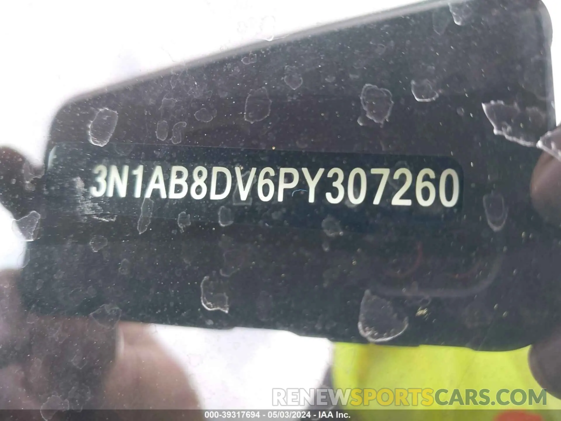 9 fotografías del automóvil dañado 3N1AB8DV6PY307260 NISSAN SENTRA 2023