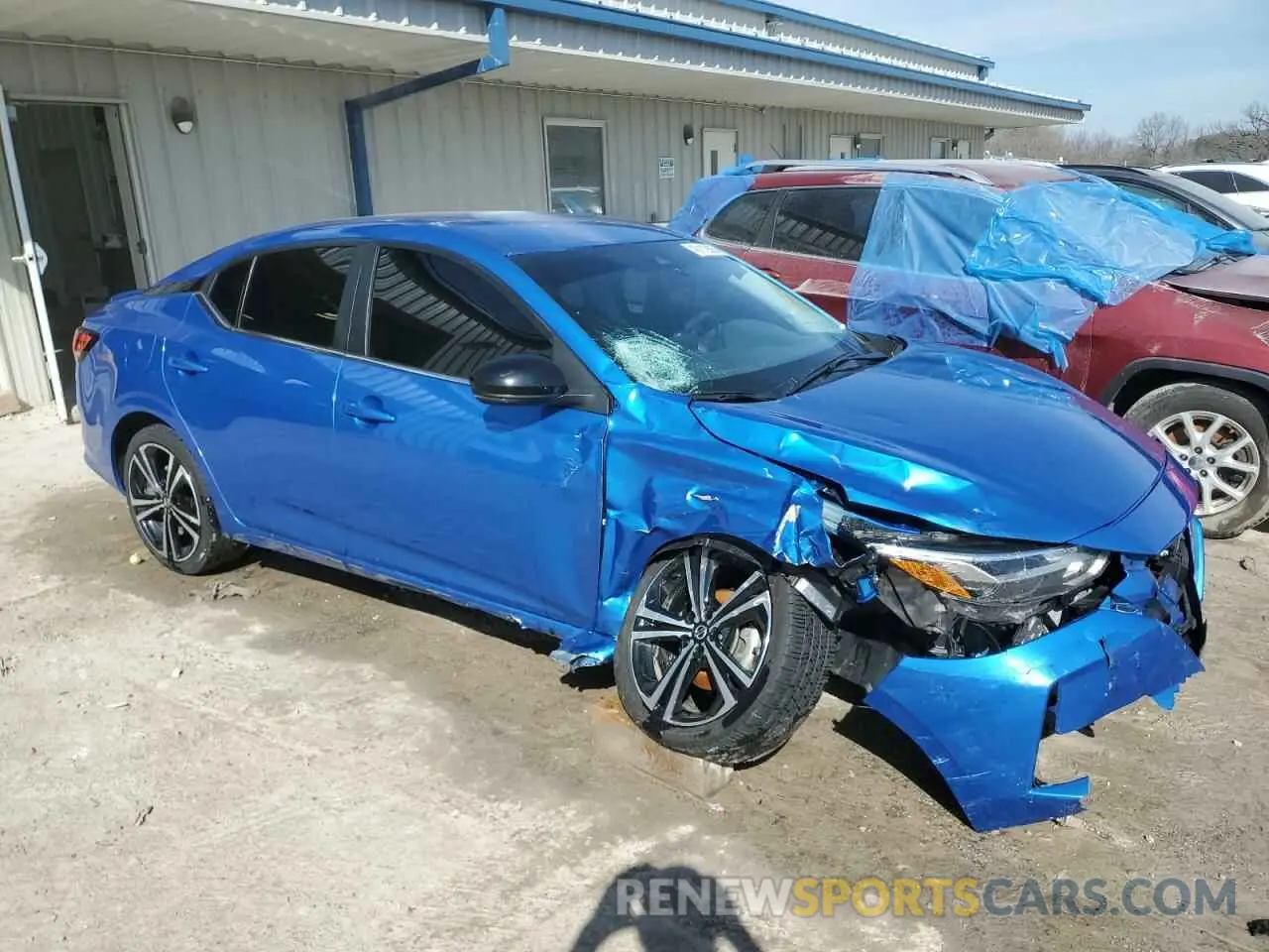 4 fotografías del automóvil dañado 3N1AB8DV8PY236319 NISSAN SENTRA 2023