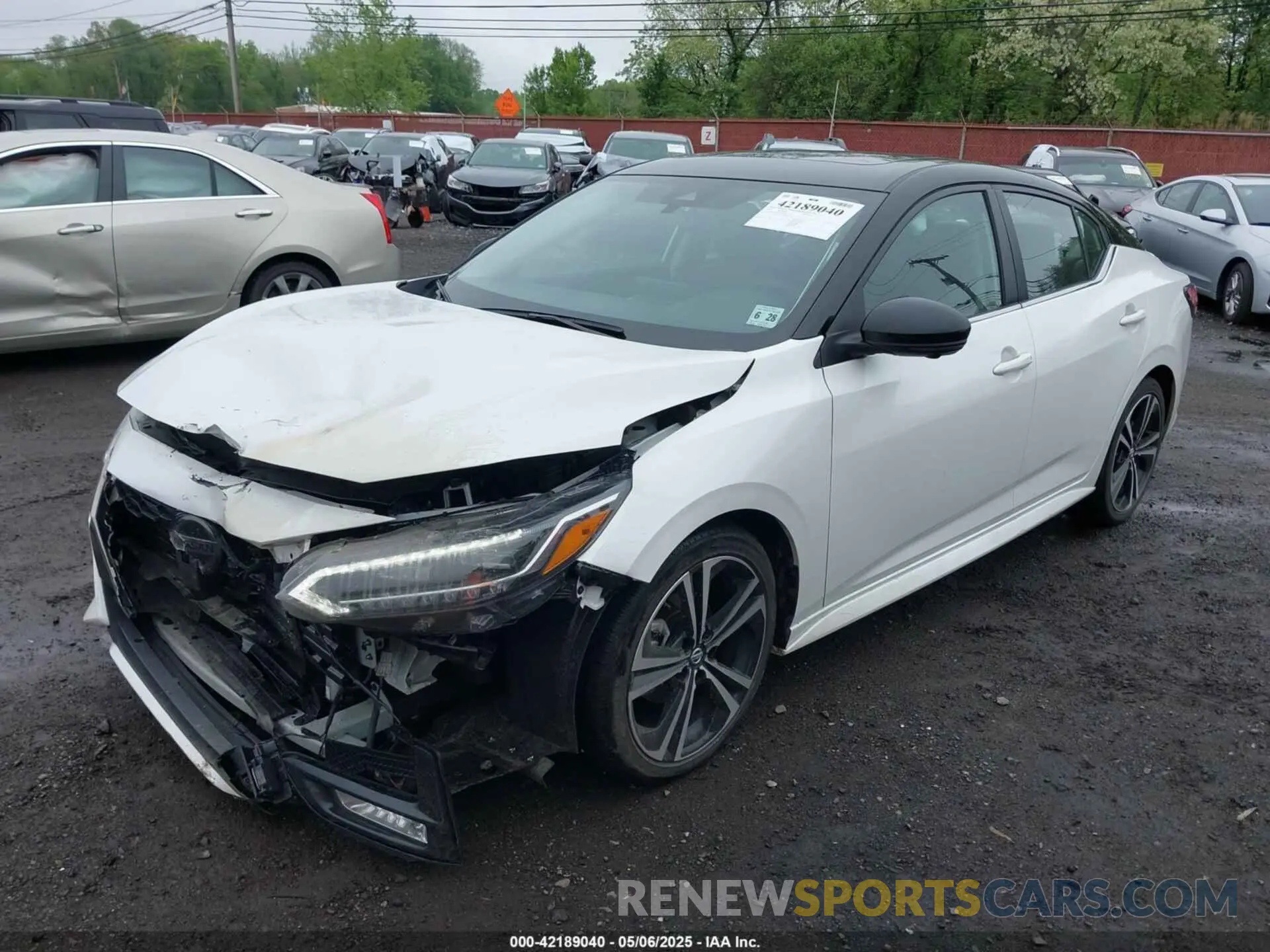 6 fotografías del automóvil dañado 3N1AB8DVXPY266406 NISSAN SENTRA 2023
