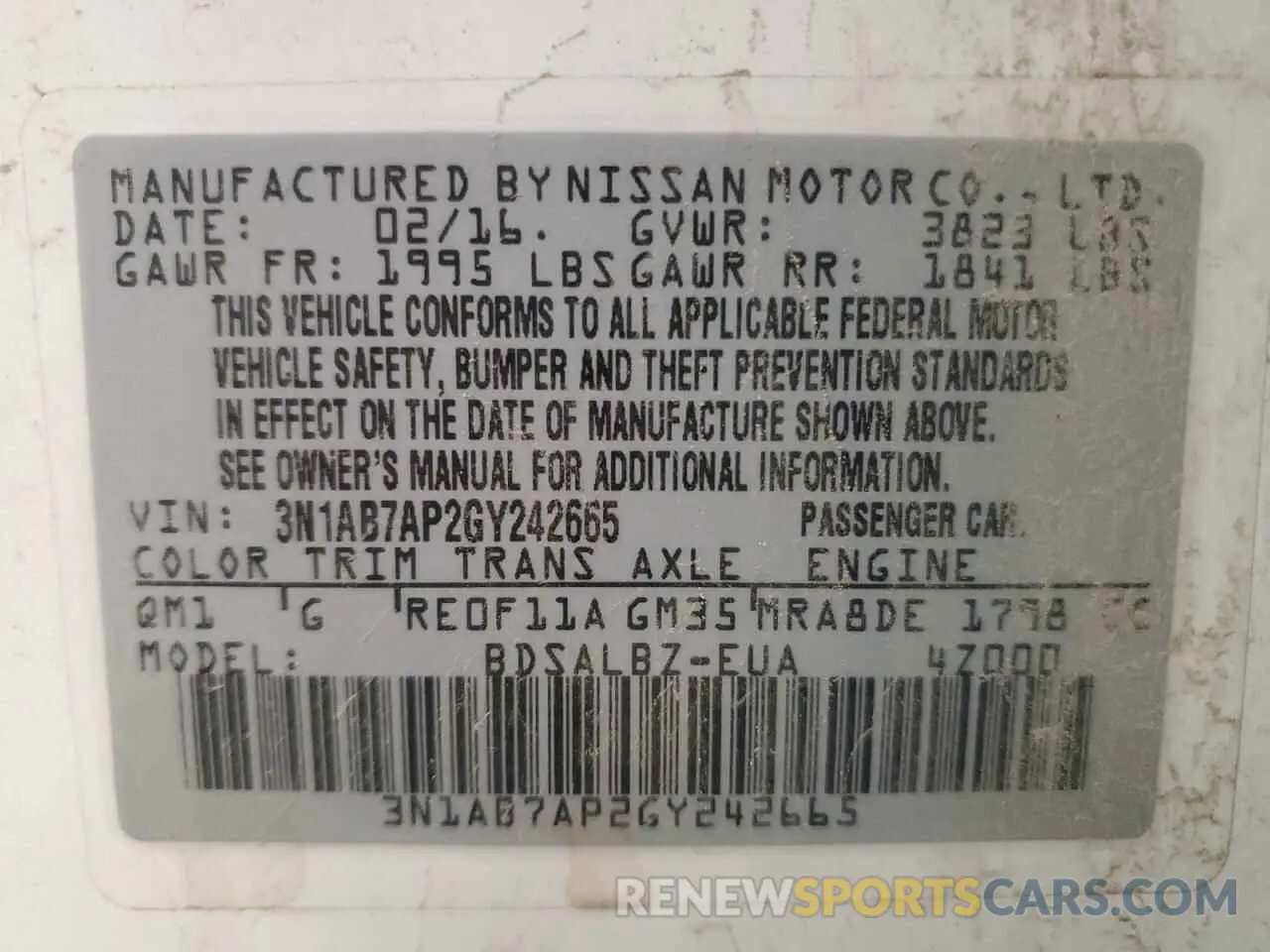 13 fotografías del automóvil dañado 3N1AB7AP2GY242665 NISSAN SENTRA 2024