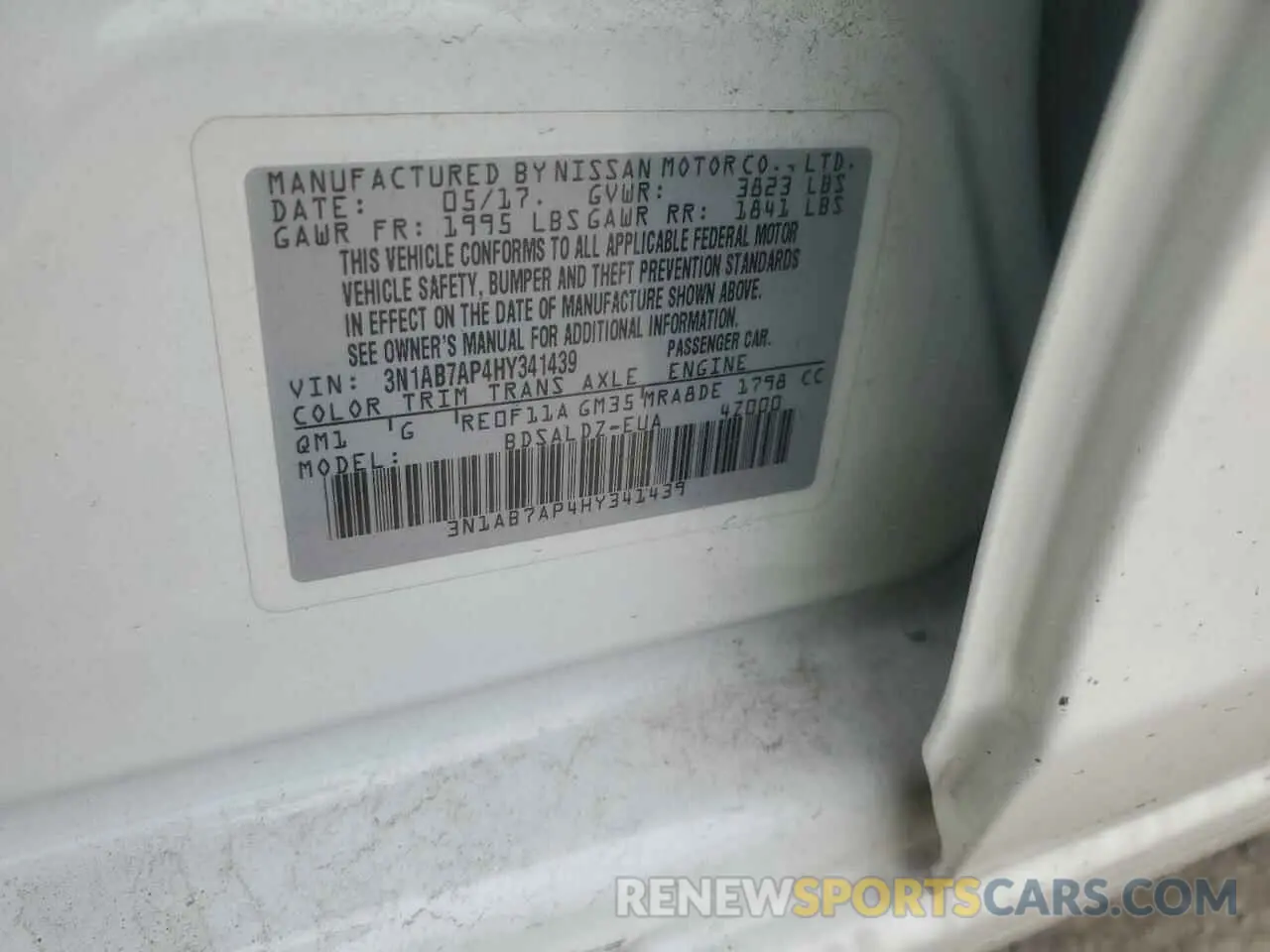 12 fotografías del automóvil dañado 3N1AB7AP4HY341439 NISSAN SENTRA 2024