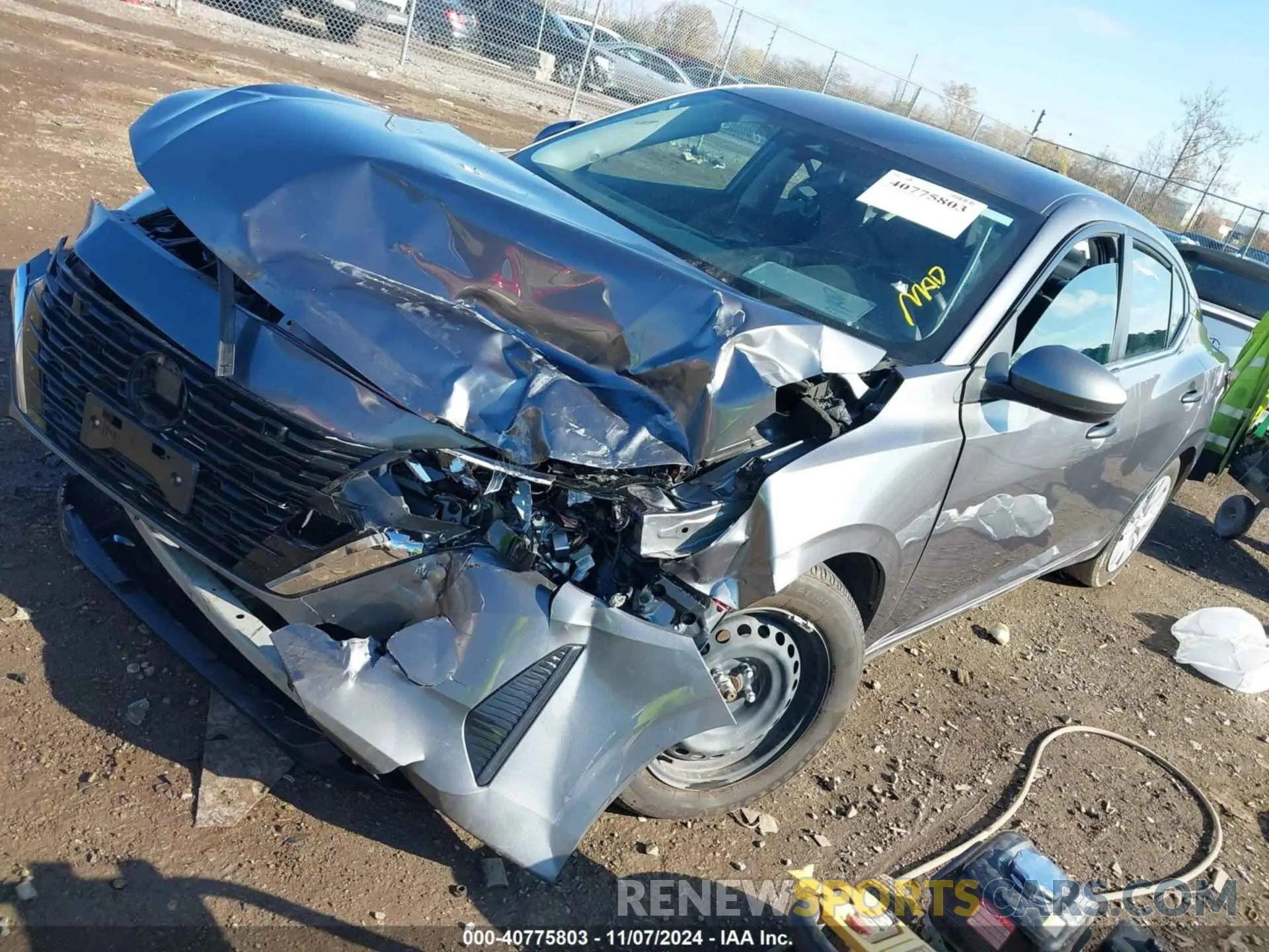 2 fotografías del automóvil dañado 3N1AB8BV0RY290137 NISSAN SENTRA 2024