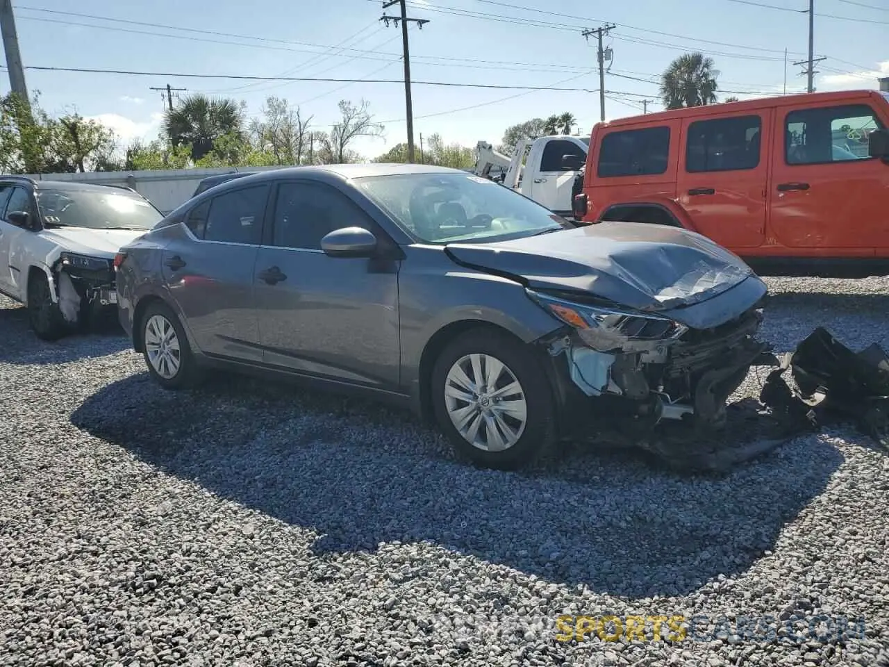 4 fotografías del automóvil dañado 3N1AB8BV1RY202678 NISSAN SENTRA 2024