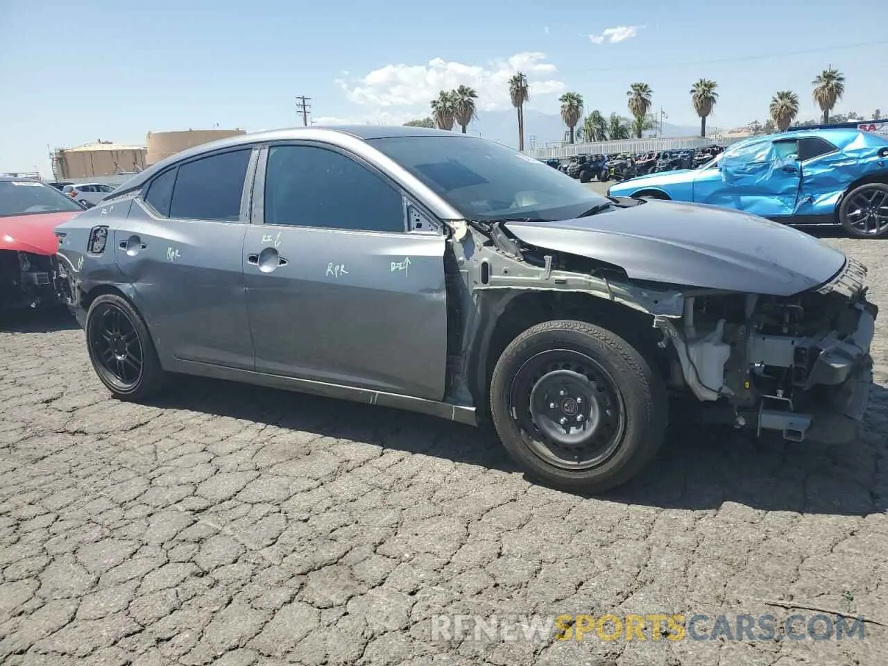 4 fotografías del automóvil dañado 3N1AB8BV1RY237057 NISSAN SENTRA 2024