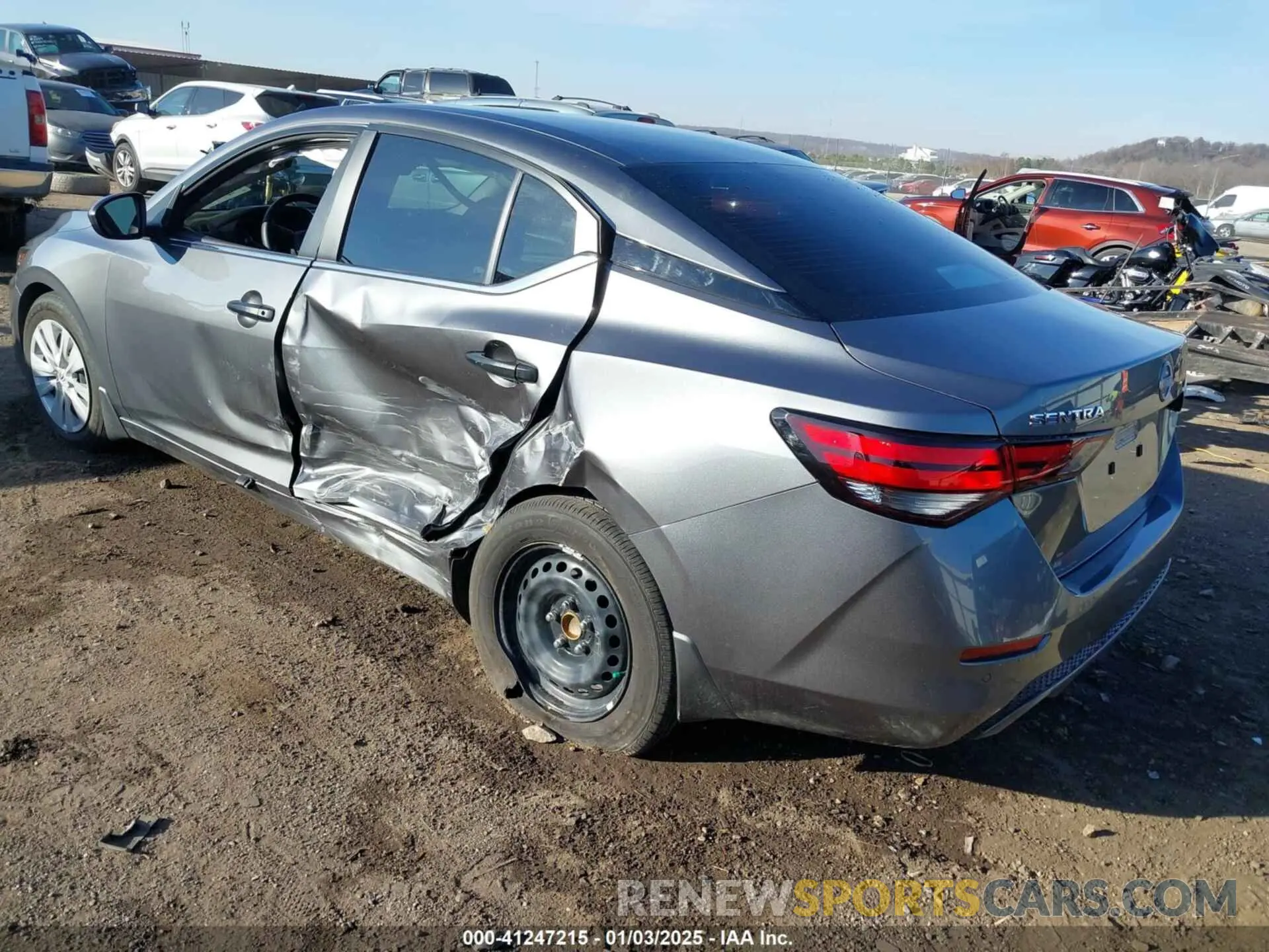 3 fotografías del automóvil dañado 3N1AB8BV1RY389033 NISSAN SENTRA 2024