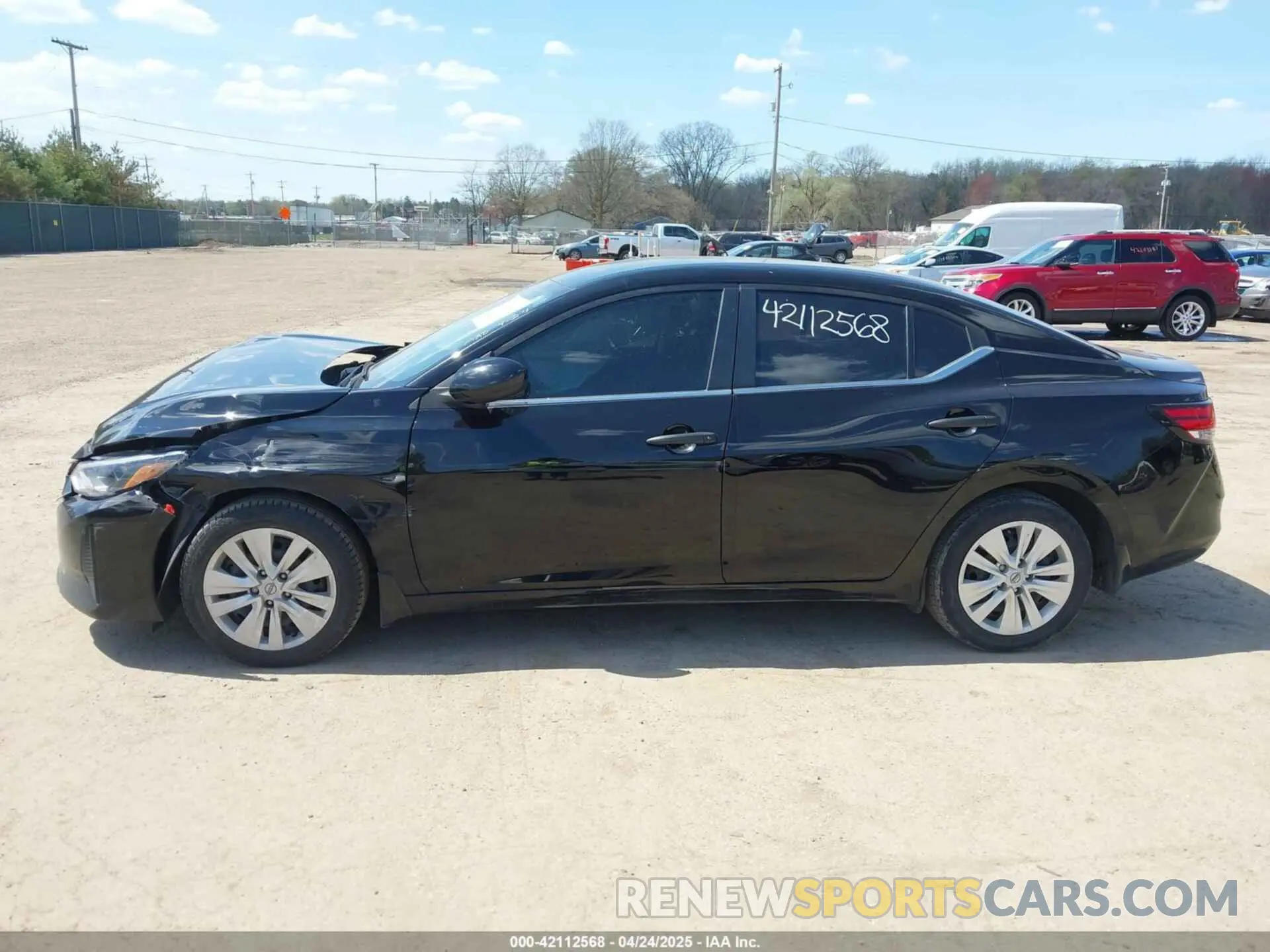 14 fotografías del automóvil dañado 3N1AB8BV3RY210734 NISSAN SENTRA 2024