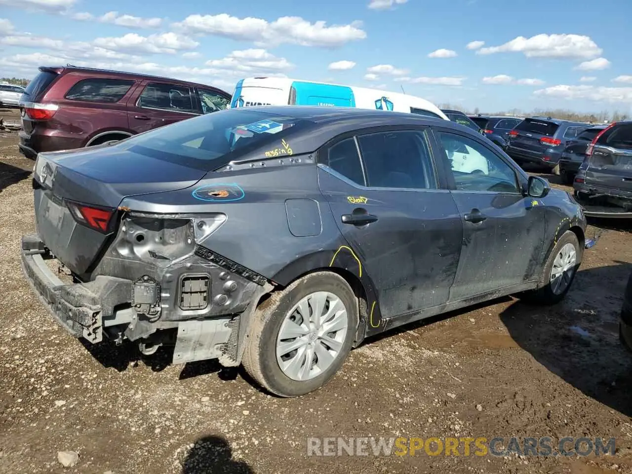 3 fotografías del automóvil dañado 3N1AB8BV4RY284020 NISSAN SENTRA 2024