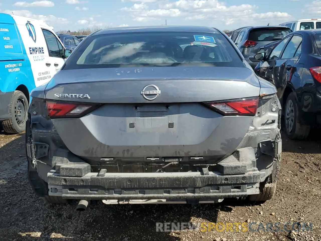 6 fotografías del automóvil dañado 3N1AB8BV4RY284020 NISSAN SENTRA 2024