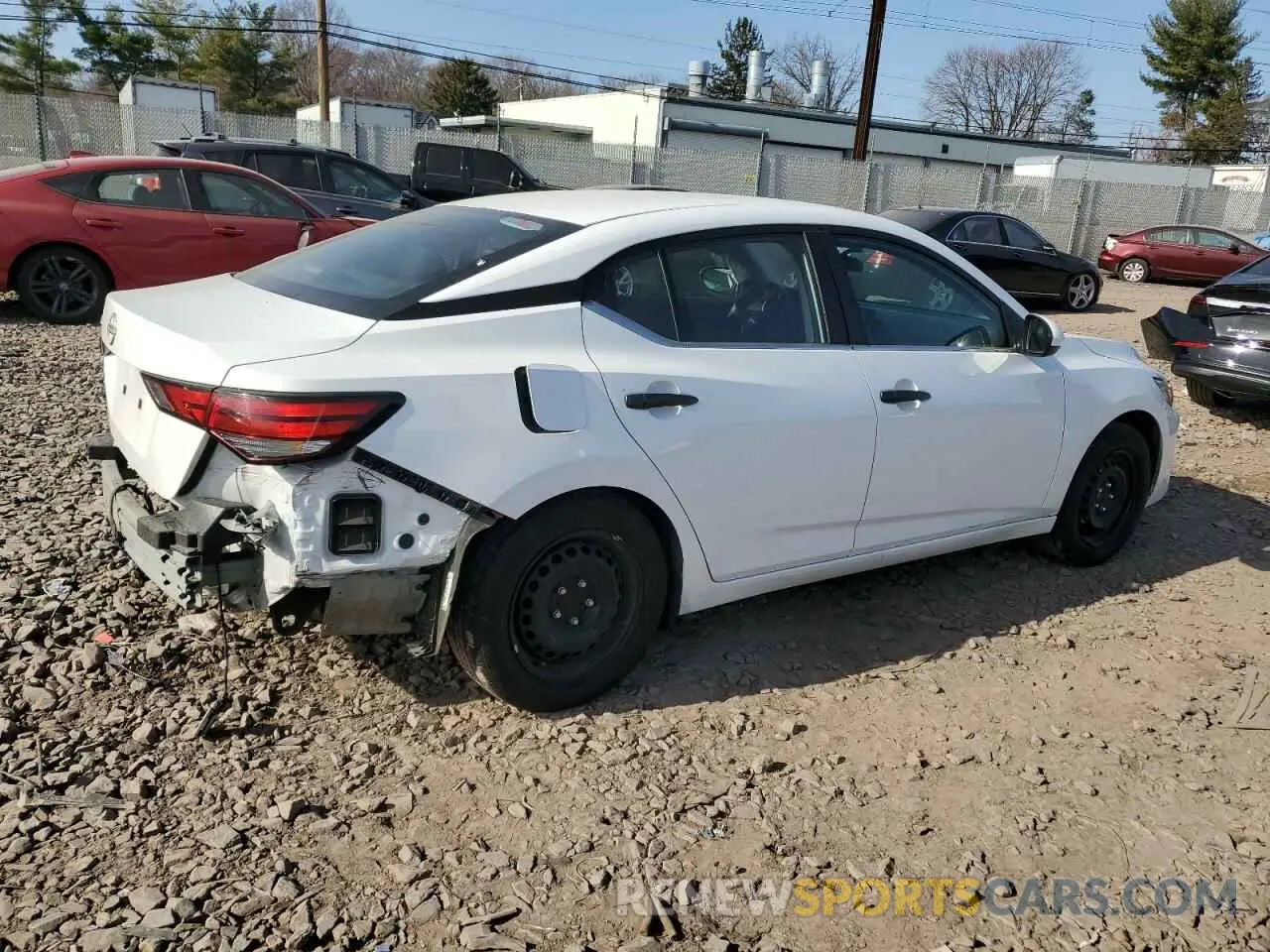 3 fotografías del automóvil dañado 3N1AB8BV4RY288620 NISSAN SENTRA 2024