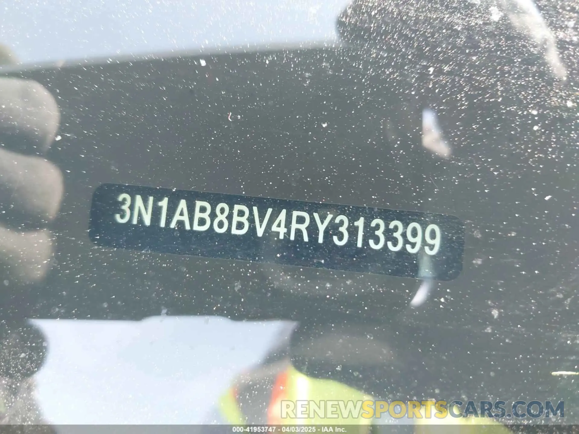 9 fotografías del automóvil dañado 3N1AB8BV4RY313399 NISSAN SENTRA 2024