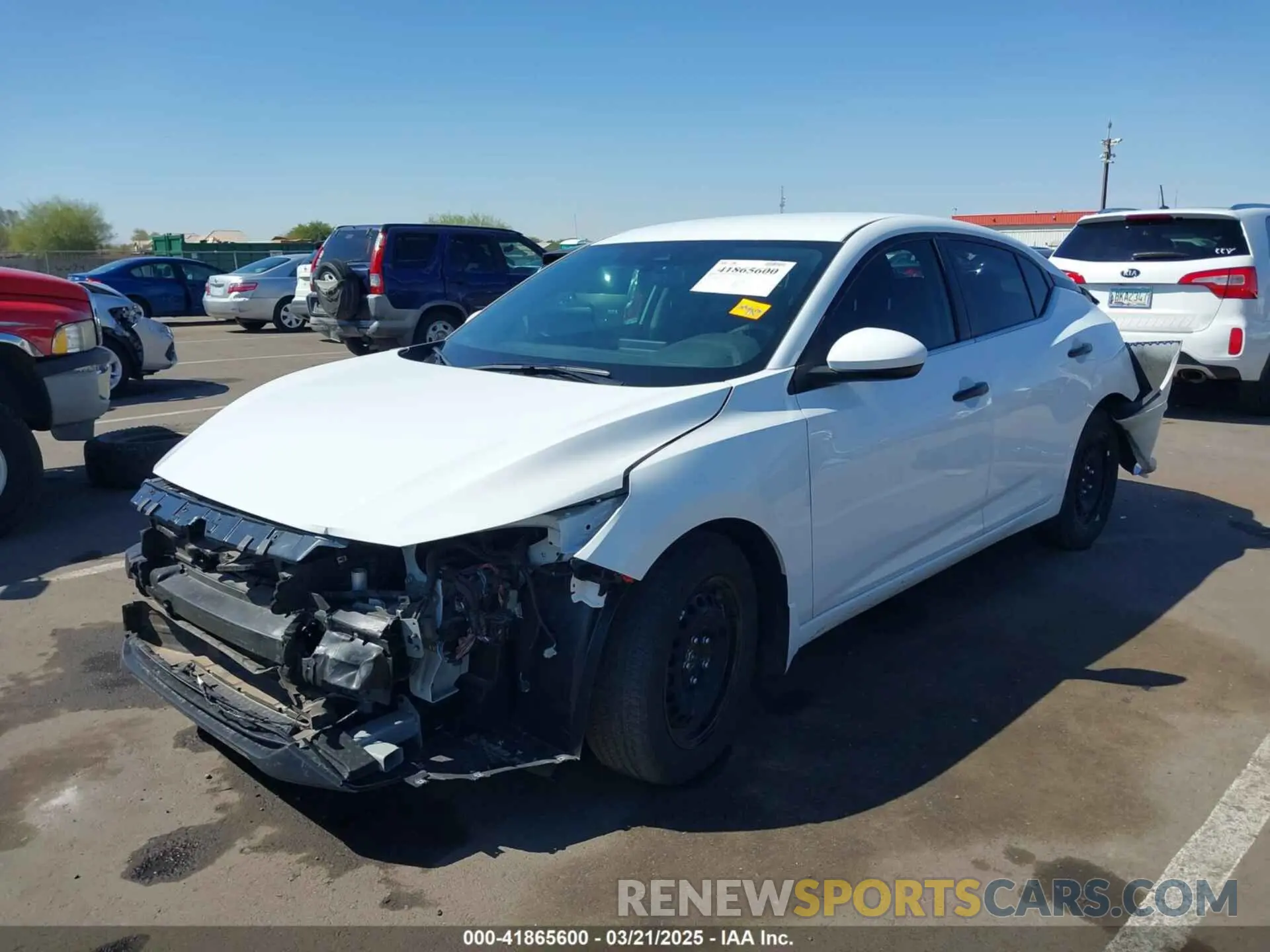 2 fotografías del automóvil dañado 3N1AB8BV5RY226580 NISSAN SENTRA 2024