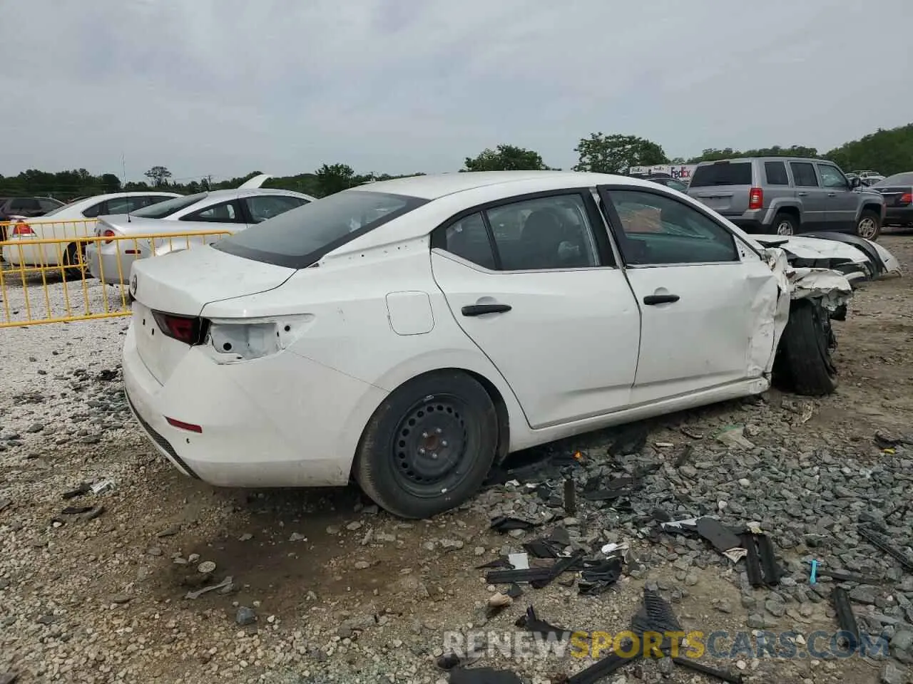 3 fotografías del automóvil dañado 3N1AB8BV5RY298704 NISSAN SENTRA 2024