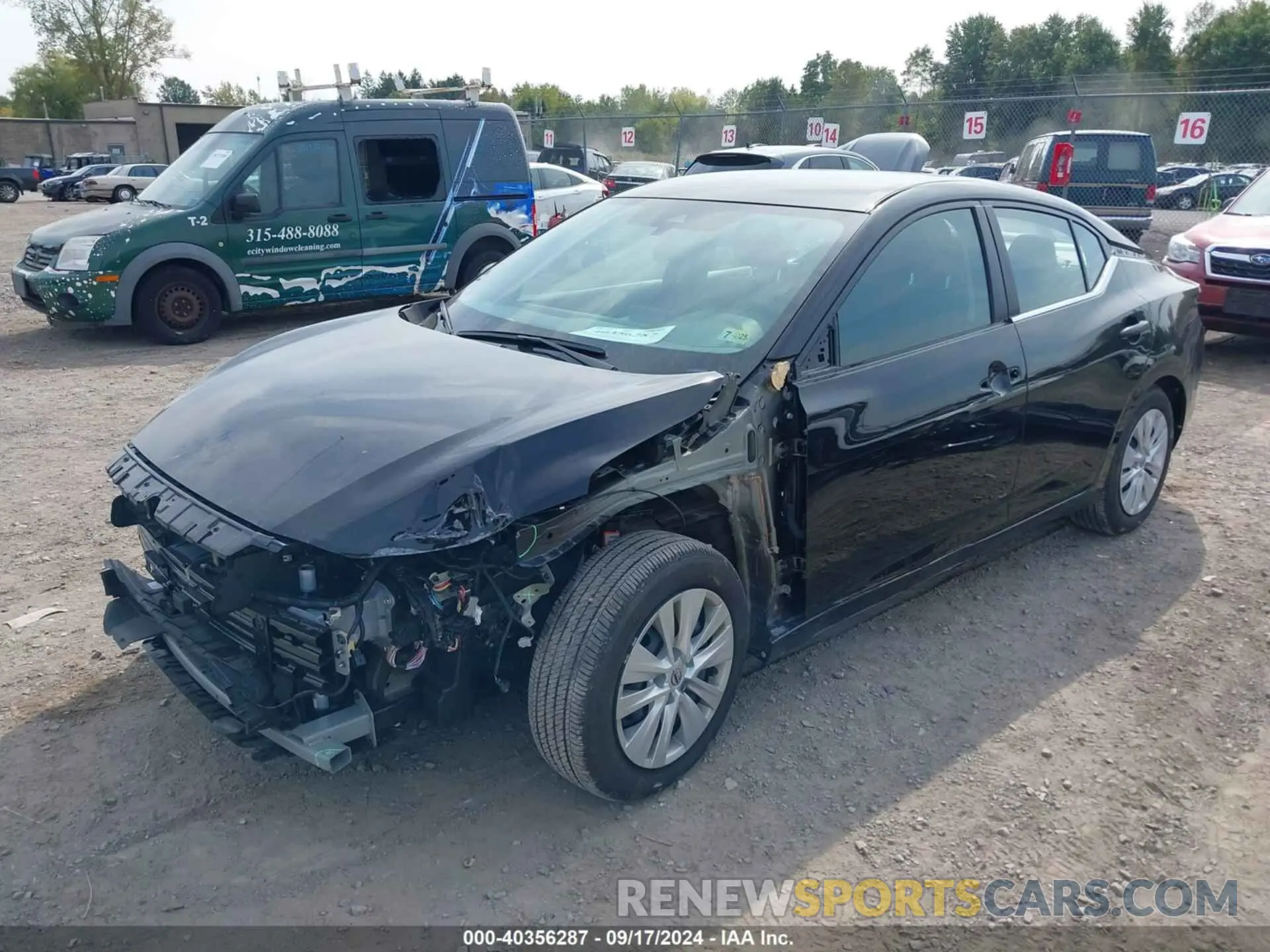2 fotografías del automóvil dañado 3N1AB8BV5RY343933 NISSAN SENTRA 2024