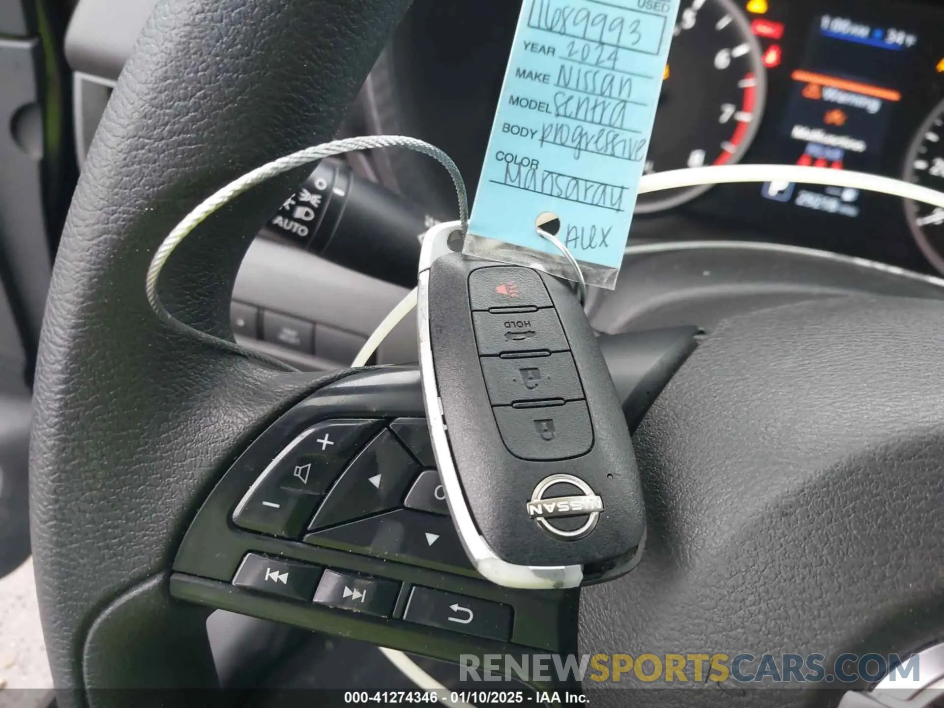 11 fotografías del automóvil dañado 3N1AB8BV6RY212171 NISSAN SENTRA 2024
