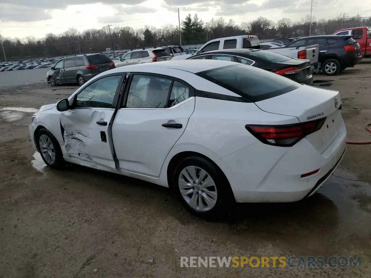2 fotografías del automóvil dañado 3N1AB8BV6RY287775 NISSAN SENTRA 2024