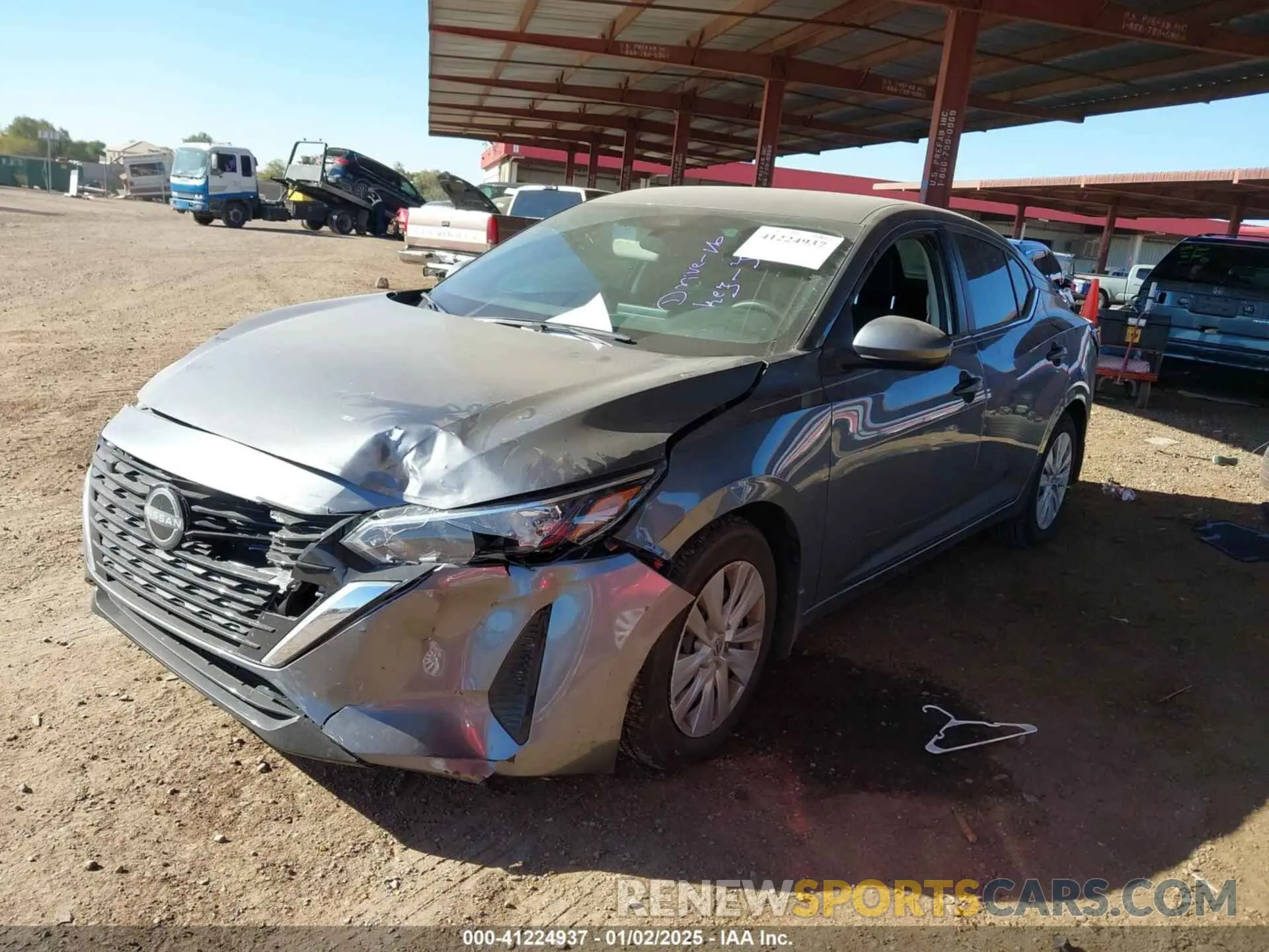 2 fotografías del automóvil dañado 3N1AB8BV6RY308155 NISSAN SENTRA 2024
