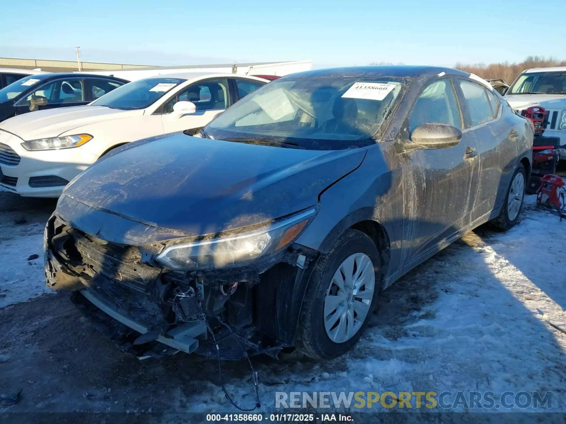 2 fotografías del automóvil dañado 3N1AB8BV8RY289575 NISSAN SENTRA 2024
