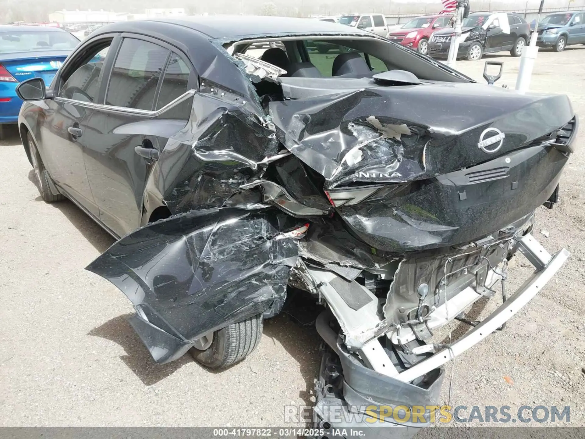 3 fotografías del automóvil dañado 3N1AB8BVXRY205952 NISSAN SENTRA 2024