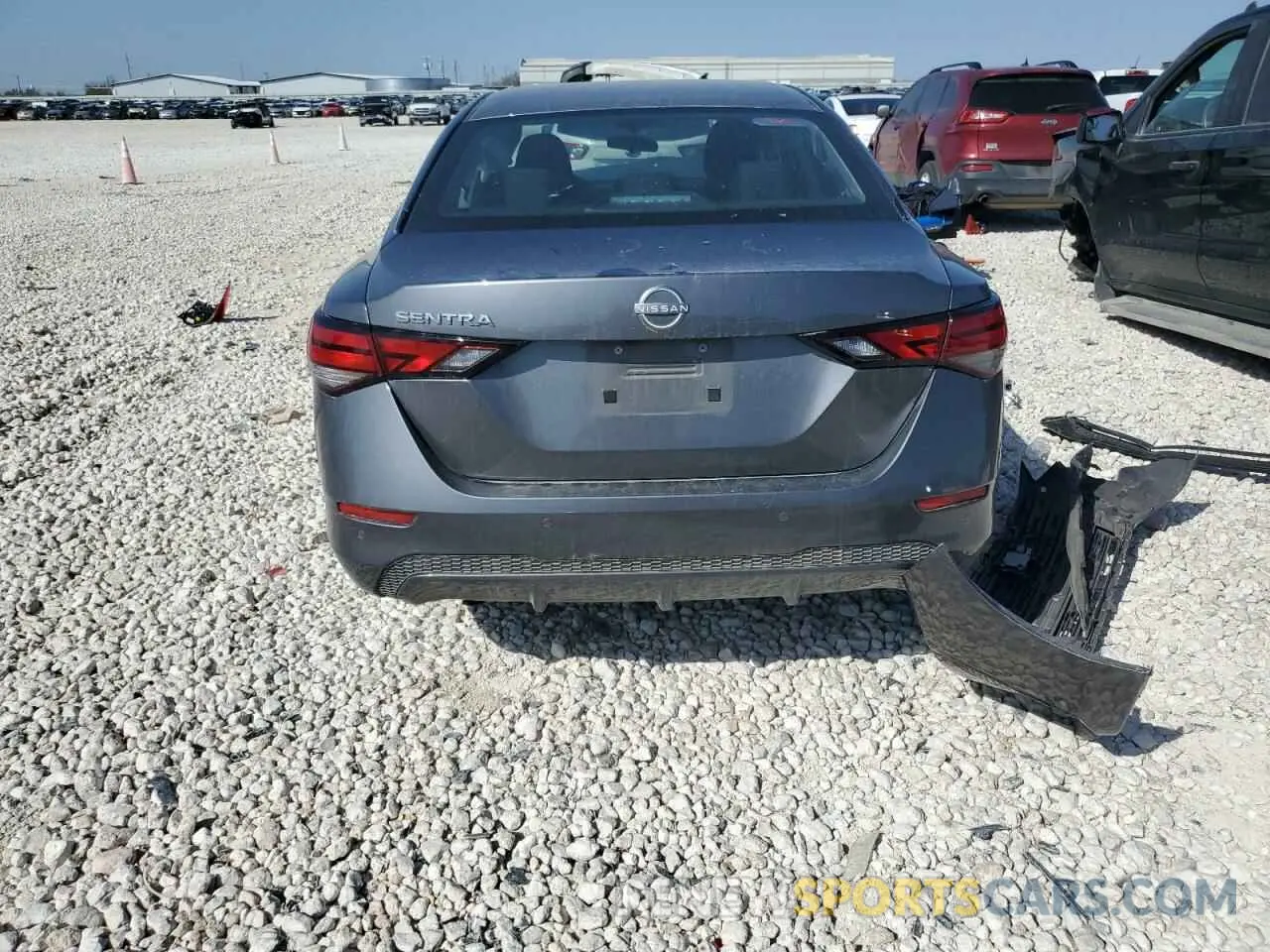 6 fotografías del automóvil dañado 3N1AB8BVXRY288346 NISSAN SENTRA 2024