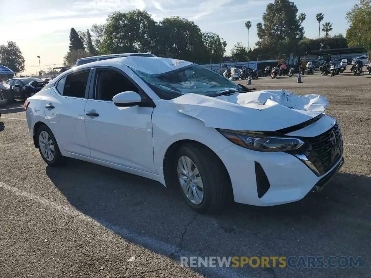 4 fotografías del automóvil dañado 3N1AB8BVXRY342678 NISSAN SENTRA 2024