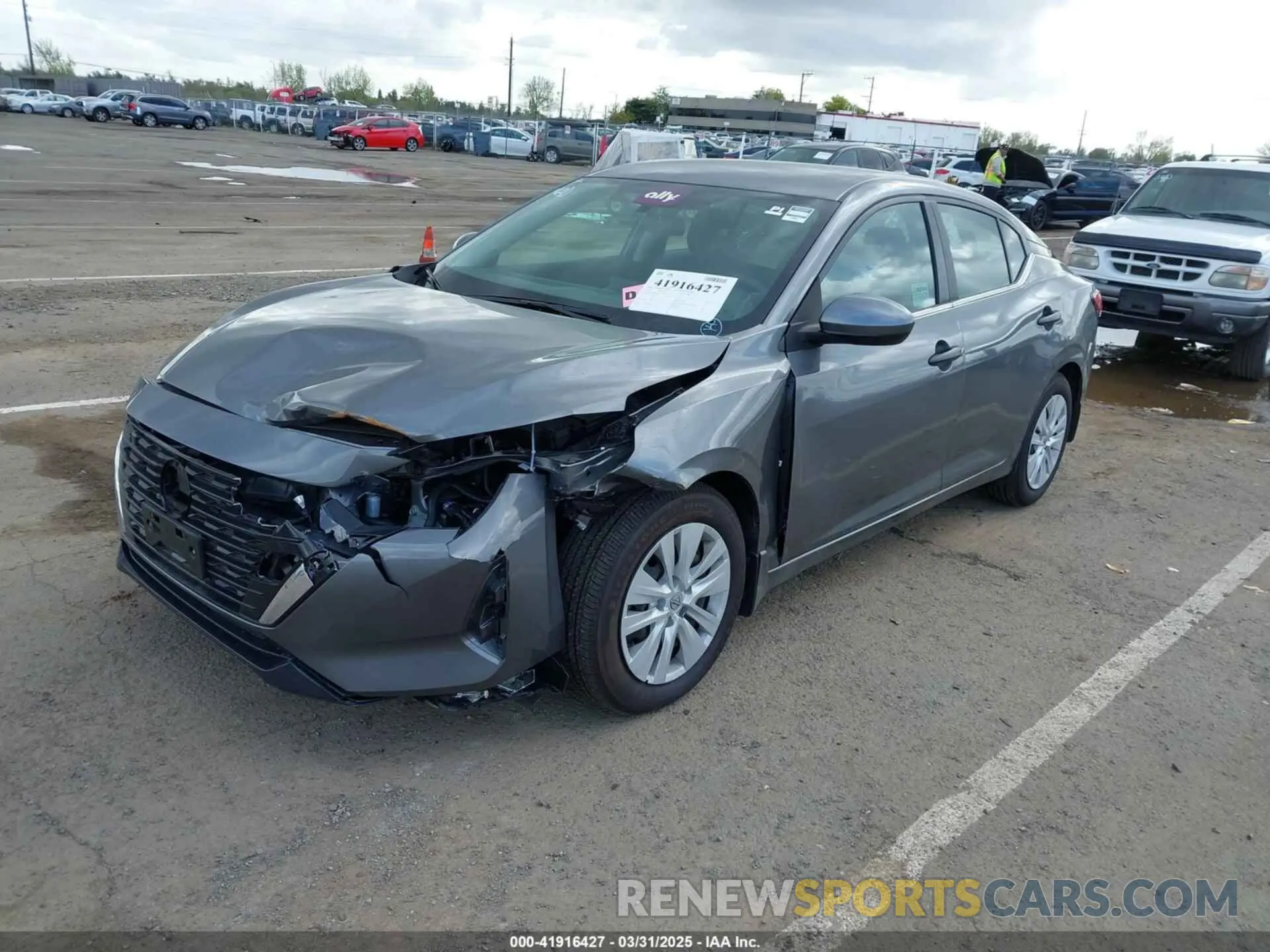 2 fotografías del automóvil dañado 3N1AB8BVXRY384140 NISSAN SENTRA 2024