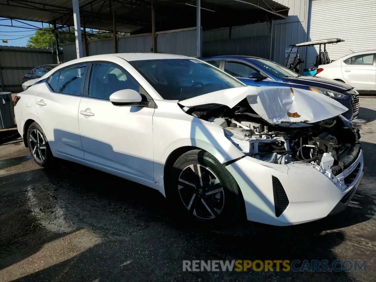 4 fotografías del automóvil dañado 3N1AB8CV0RY204002 NISSAN SENTRA 2024