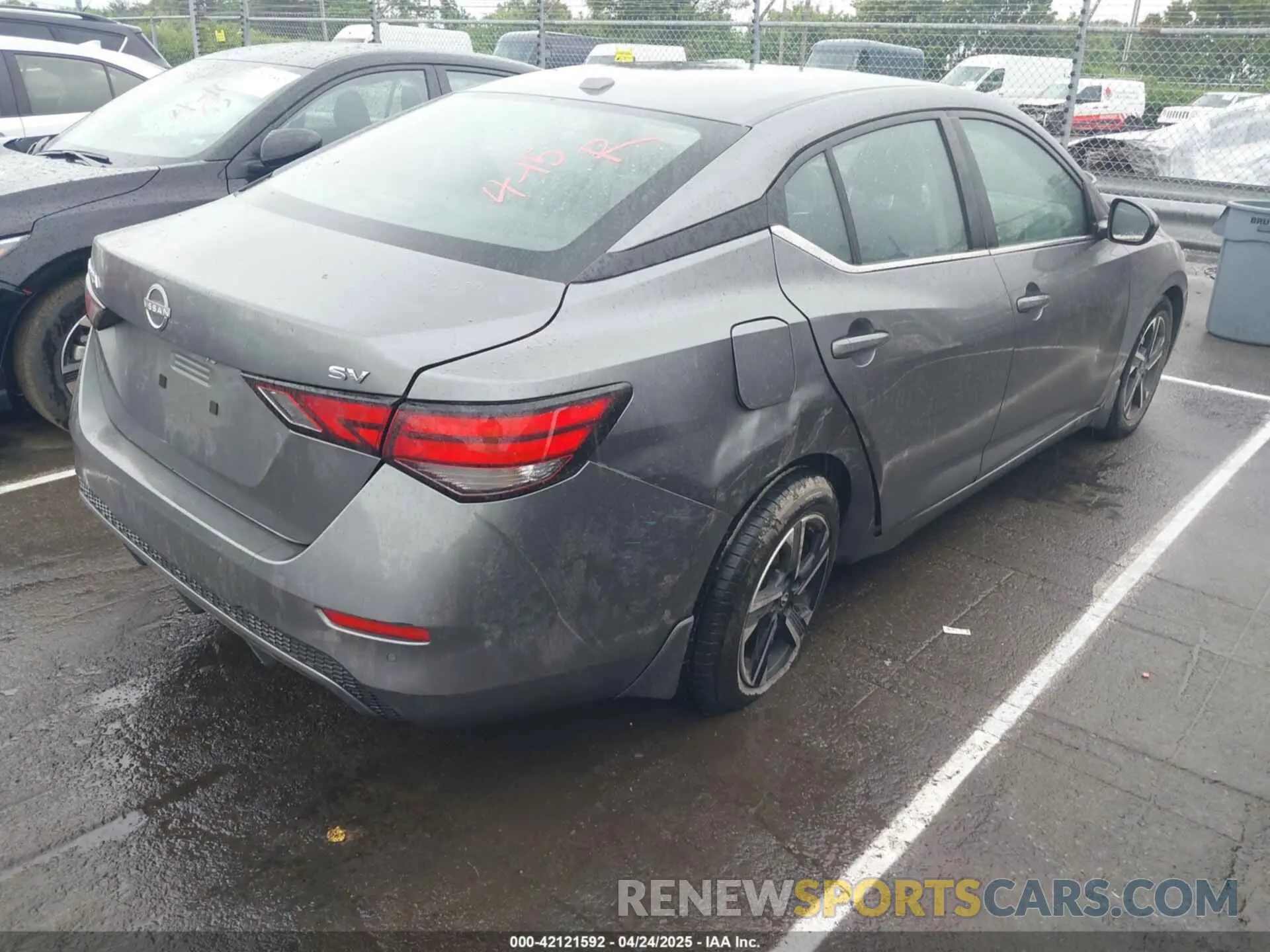 6 fotografías del automóvil dañado 3N1AB8CV0RY205148 NISSAN SENTRA 2024