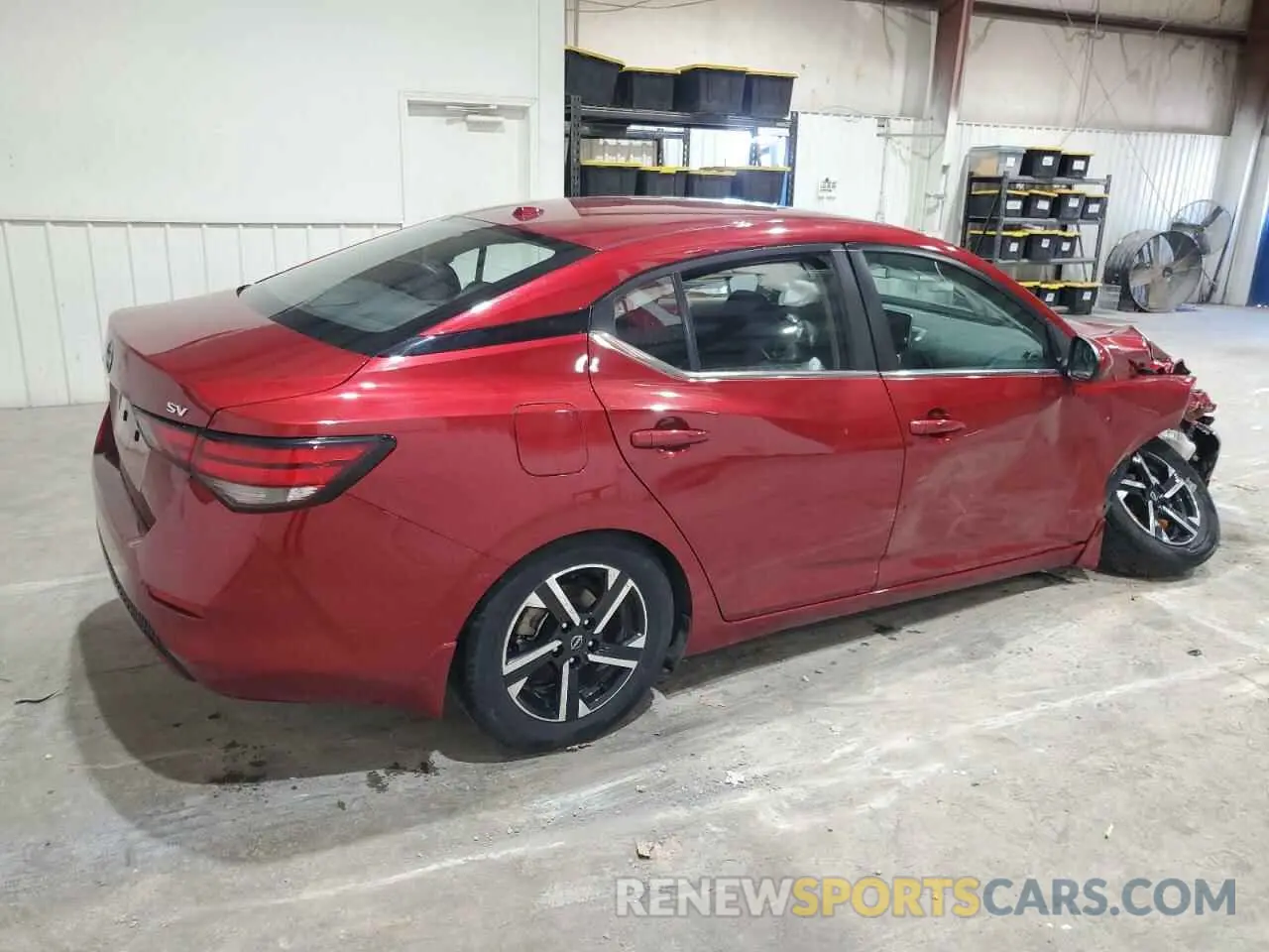 3 fotografías del automóvil dañado 3N1AB8CV0RY207885 NISSAN SENTRA 2024