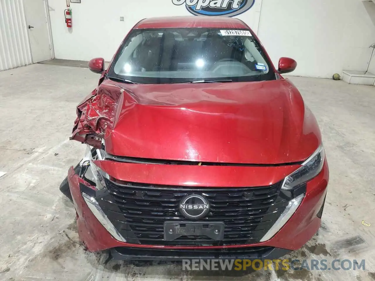 5 fotografías del automóvil dañado 3N1AB8CV0RY207885 NISSAN SENTRA 2024