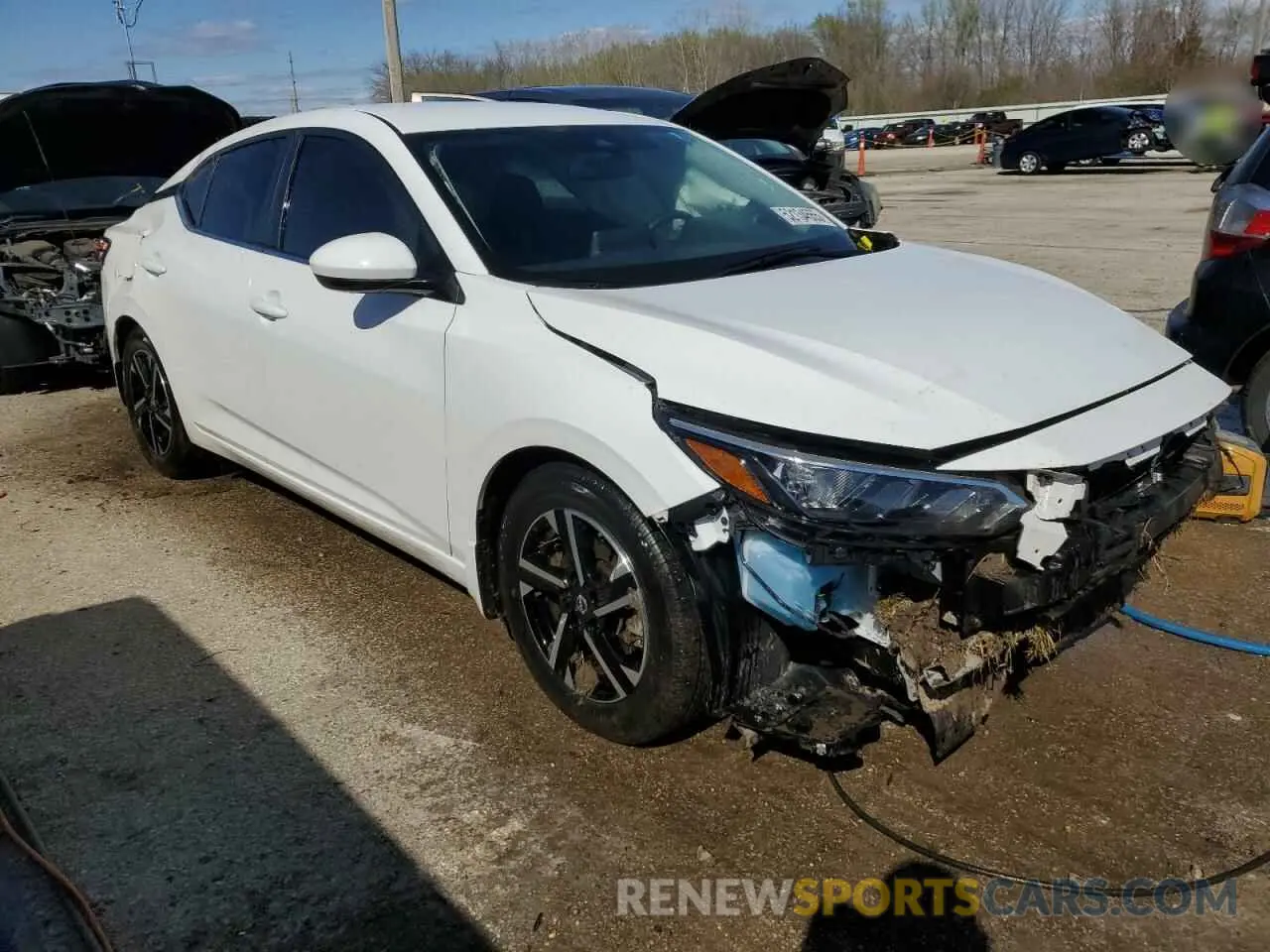 4 fotografías del automóvil dañado 3N1AB8CV0RY225271 NISSAN SENTRA 2024