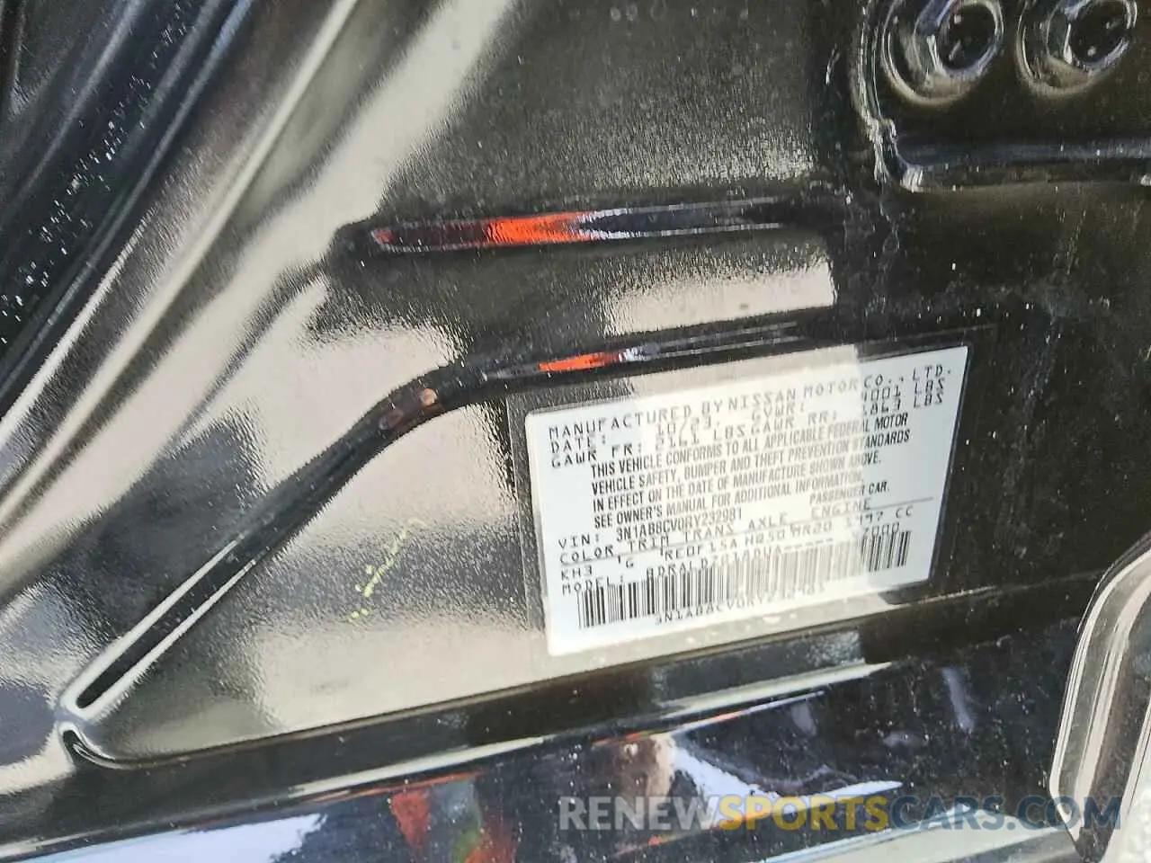 12 fotografías del automóvil dañado 3N1AB8CV0RY232981 NISSAN SENTRA 2024