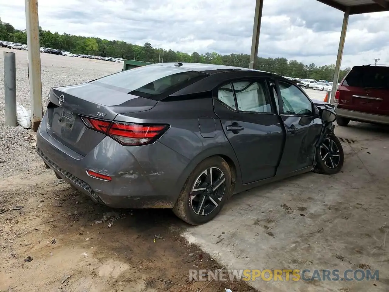3 fotografías del automóvil dañado 3N1AB8CV0RY243611 NISSAN SENTRA 2024