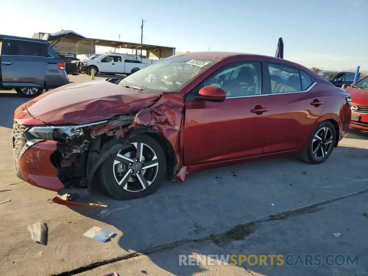 1 fotografías del automóvil dañado 3N1AB8CV0RY257752 NISSAN SENTRA 2024