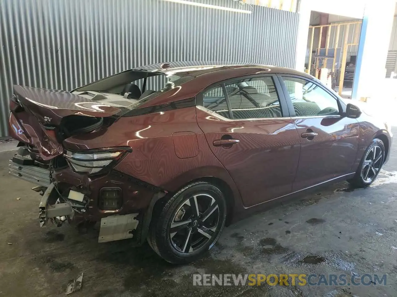 3 fotografías del automóvil dañado 3N1AB8CV0RY303175 NISSAN SENTRA 2024
