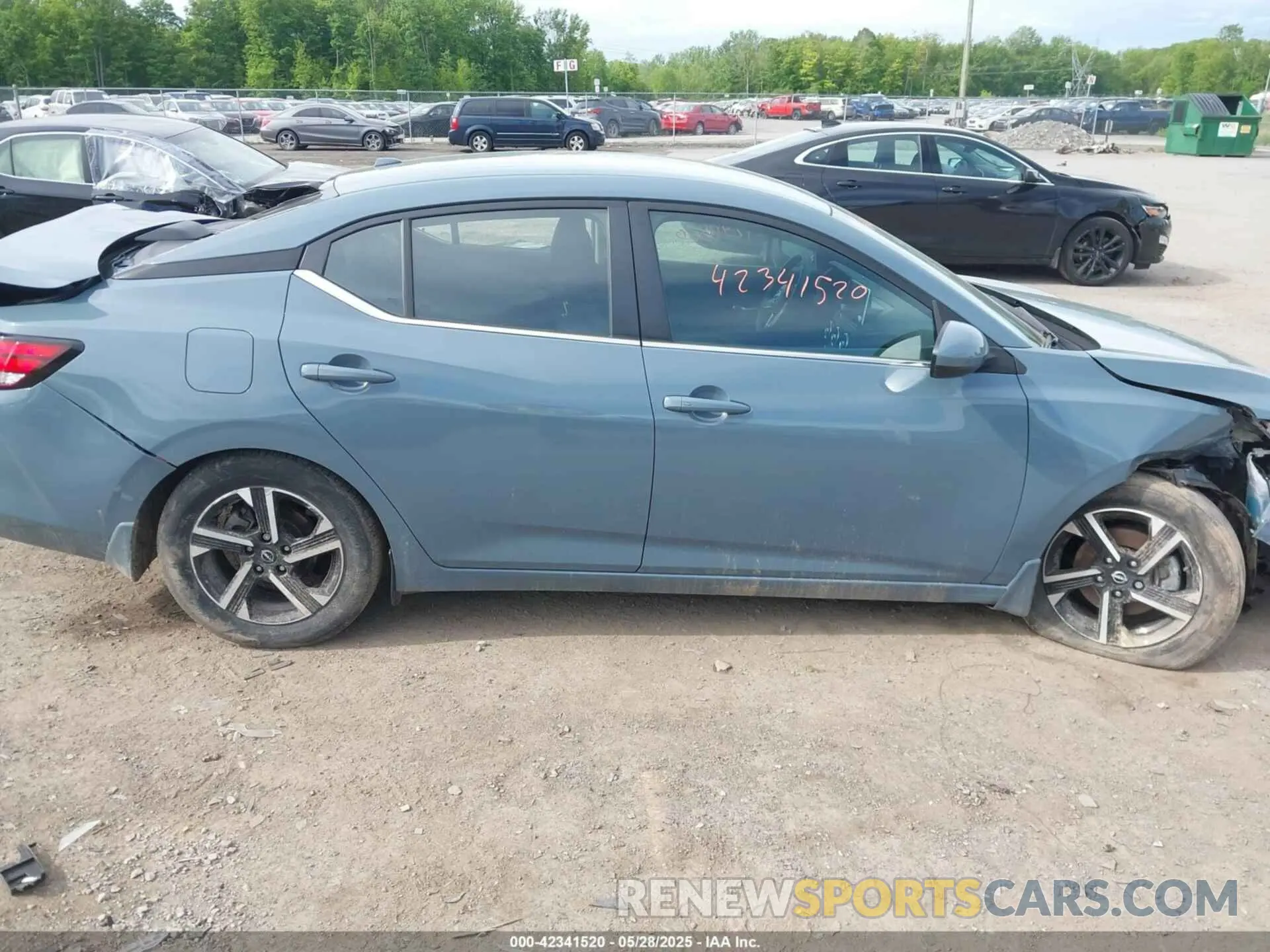 14 fotografías del automóvil dañado 3N1AB8CV1RY258697 NISSAN SENTRA 2024
