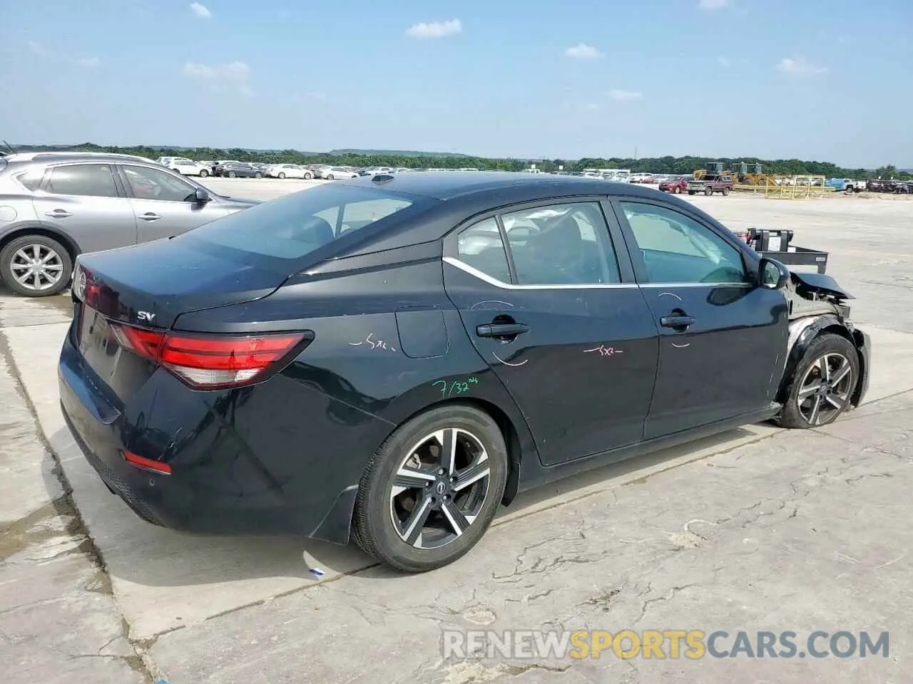 3 fotografías del automóvil dañado 3N1AB8CV1RY278383 NISSAN SENTRA 2024