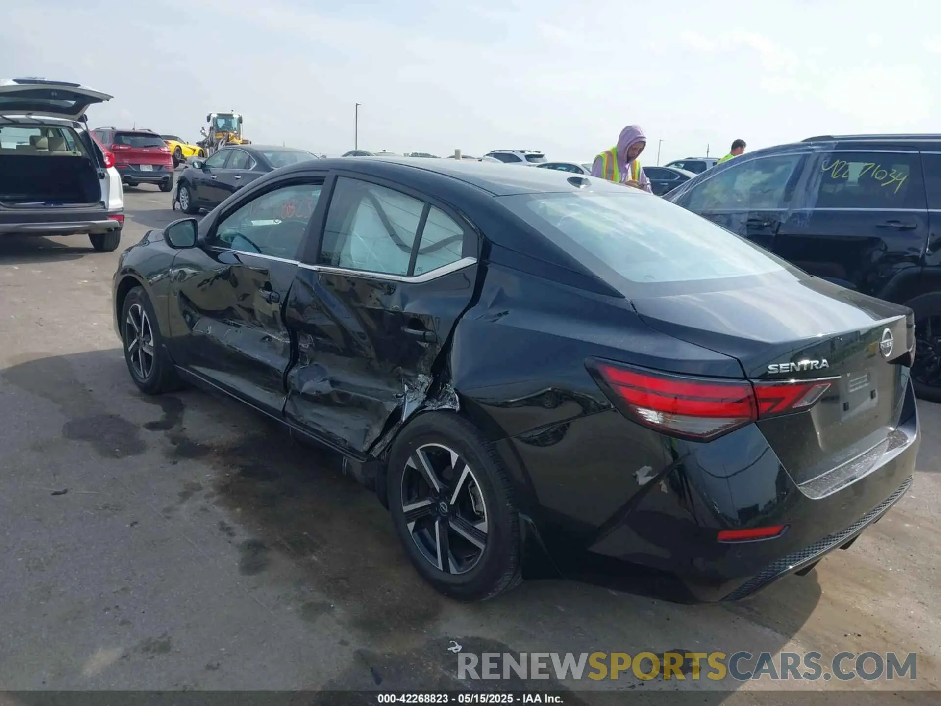3 fotografías del automóvil dañado 3N1AB8CV1RY279100 NISSAN SENTRA 2024