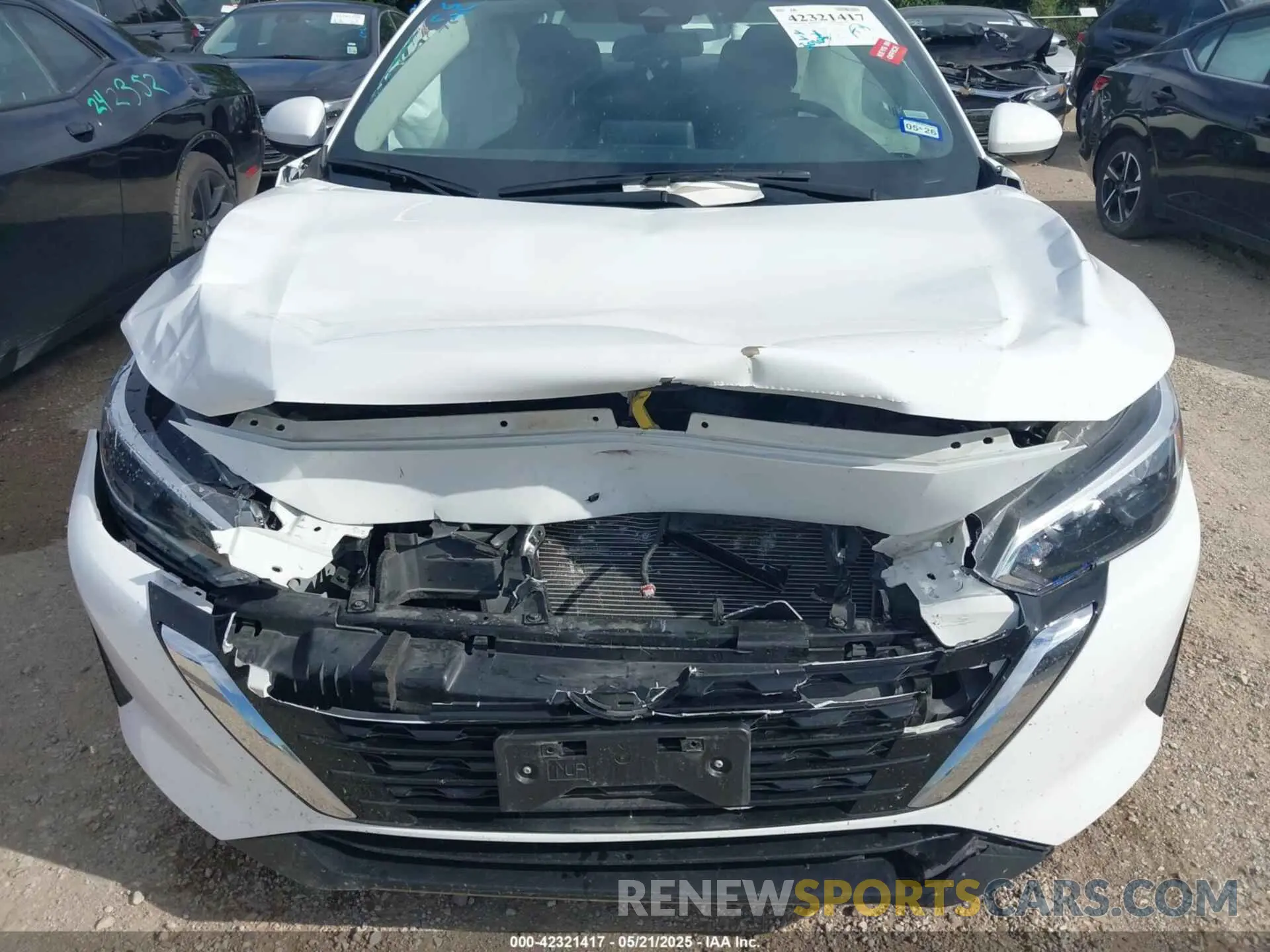 6 fotografías del automóvil dañado 3N1AB8CV1RY332555 NISSAN SENTRA 2024