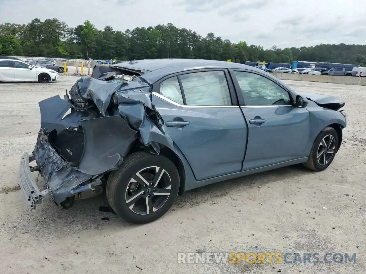 3 fotografías del automóvil dañado 3N1AB8CV2RY373826 NISSAN SENTRA 2024