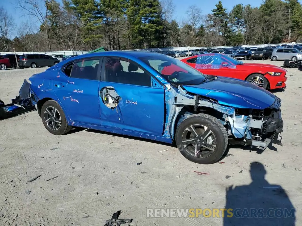4 fotografías del automóvil dañado 3N1AB8CV2RY386012 NISSAN SENTRA 2024