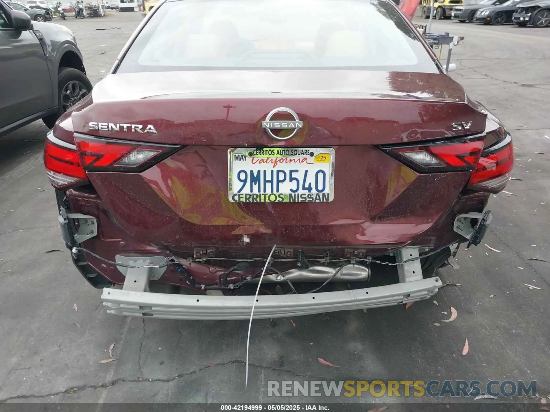 6 fotografías del automóvil dañado 3N1AB8CV3RY245904 NISSAN SENTRA 2024