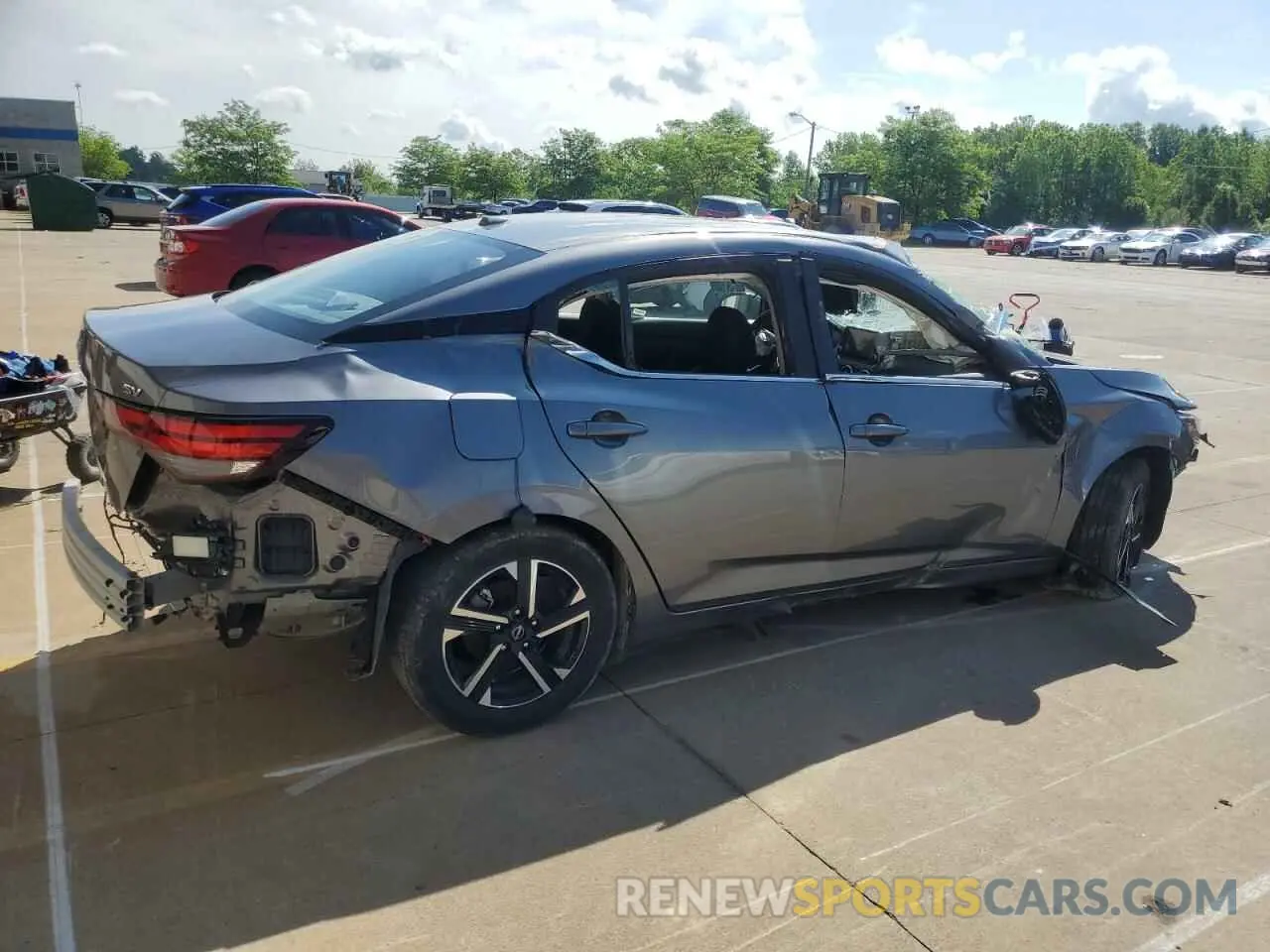 3 fotografías del automóvil dañado 3N1AB8CV3RY288607 NISSAN SENTRA 2024