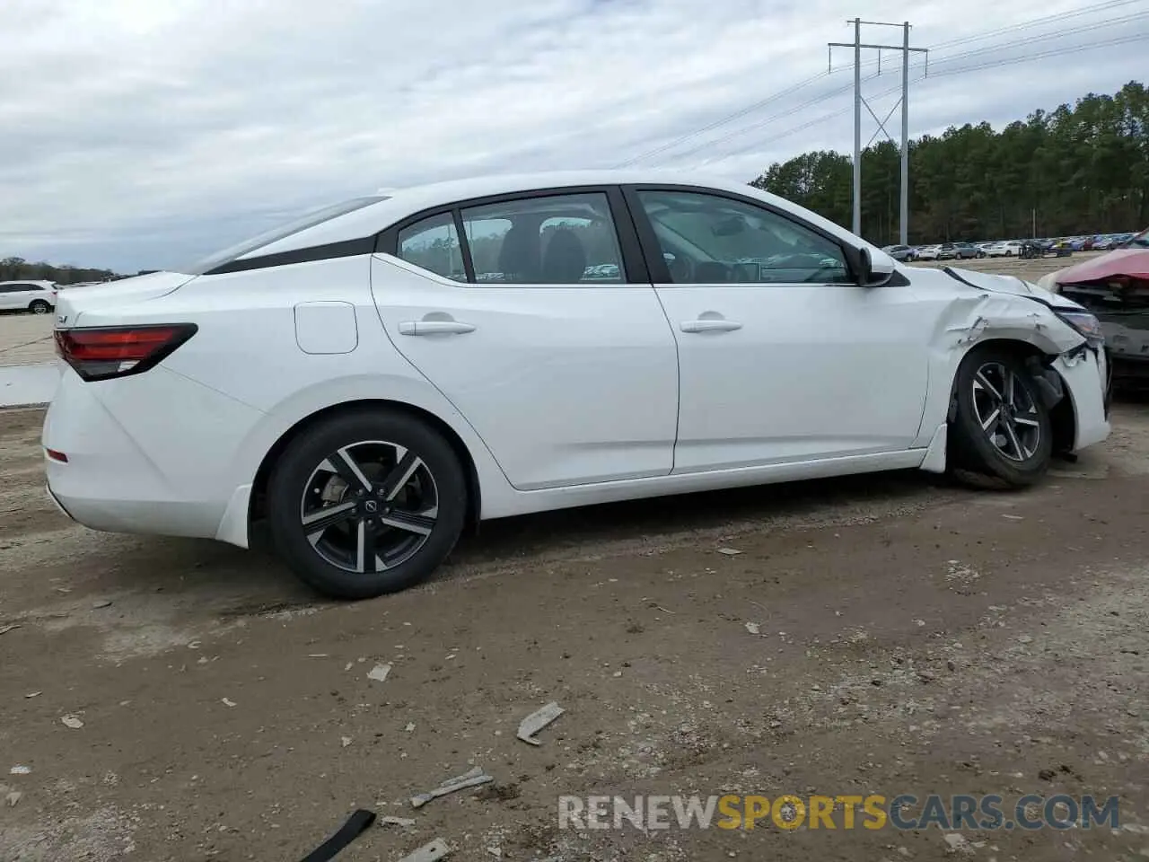 3 fotografías del automóvil dañado 3N1AB8CV3RY381434 NISSAN SENTRA 2024