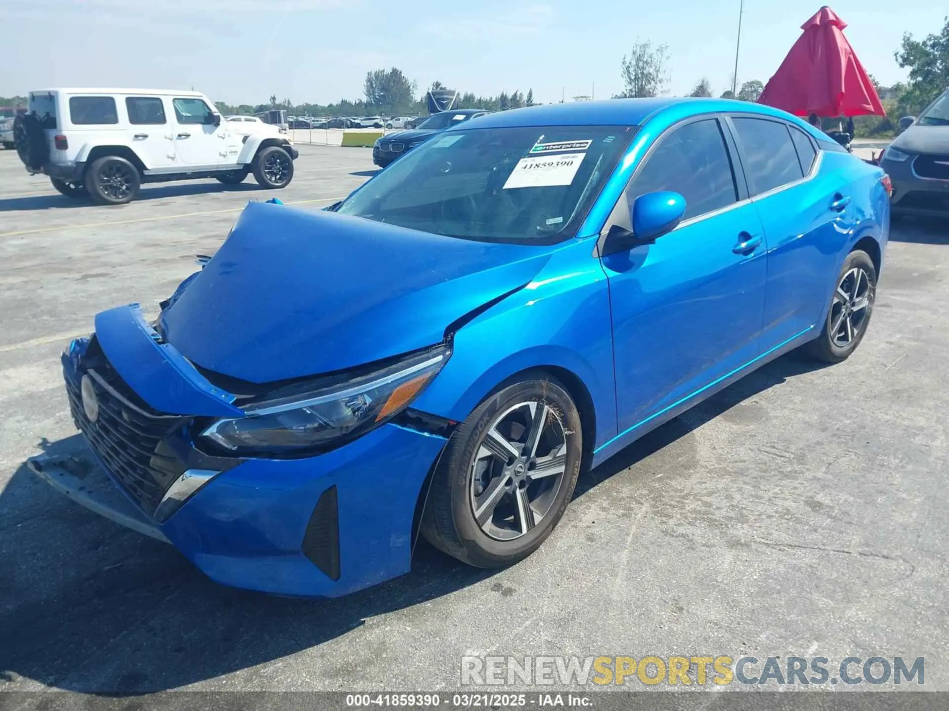 2 fotografías del automóvil dañado 3N1AB8CV4RY266020 NISSAN SENTRA 2024